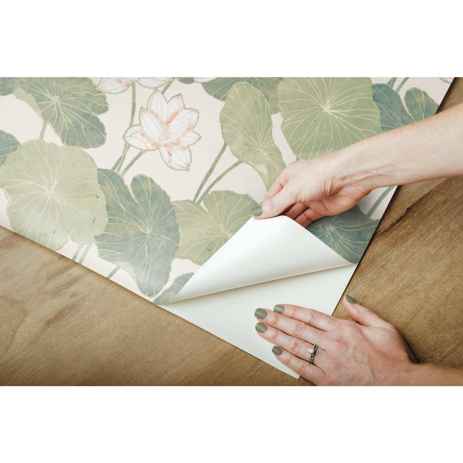 RoomMates Lily Pad Peel & Stick Wallpaper