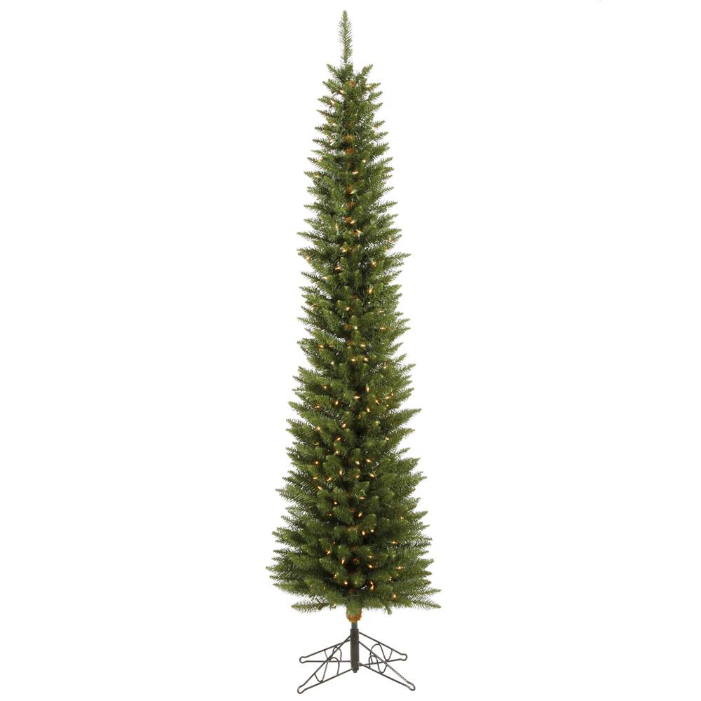 6.5ft. Pre-Lit Slim Durham Pine Artificial Christmas Tree, Clear Dura-Lit® Lights