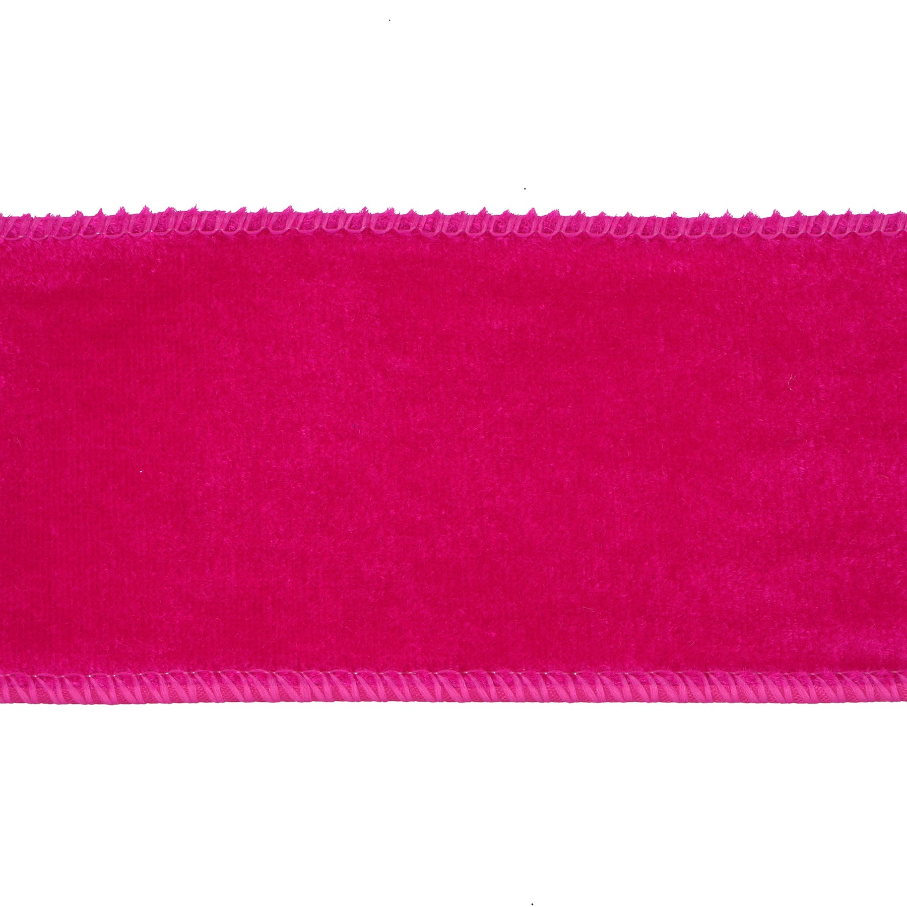 2.5&#x22; x 15ft. Hot Pink Wired Velvet Ribbon by Celebrate It&#xAE;