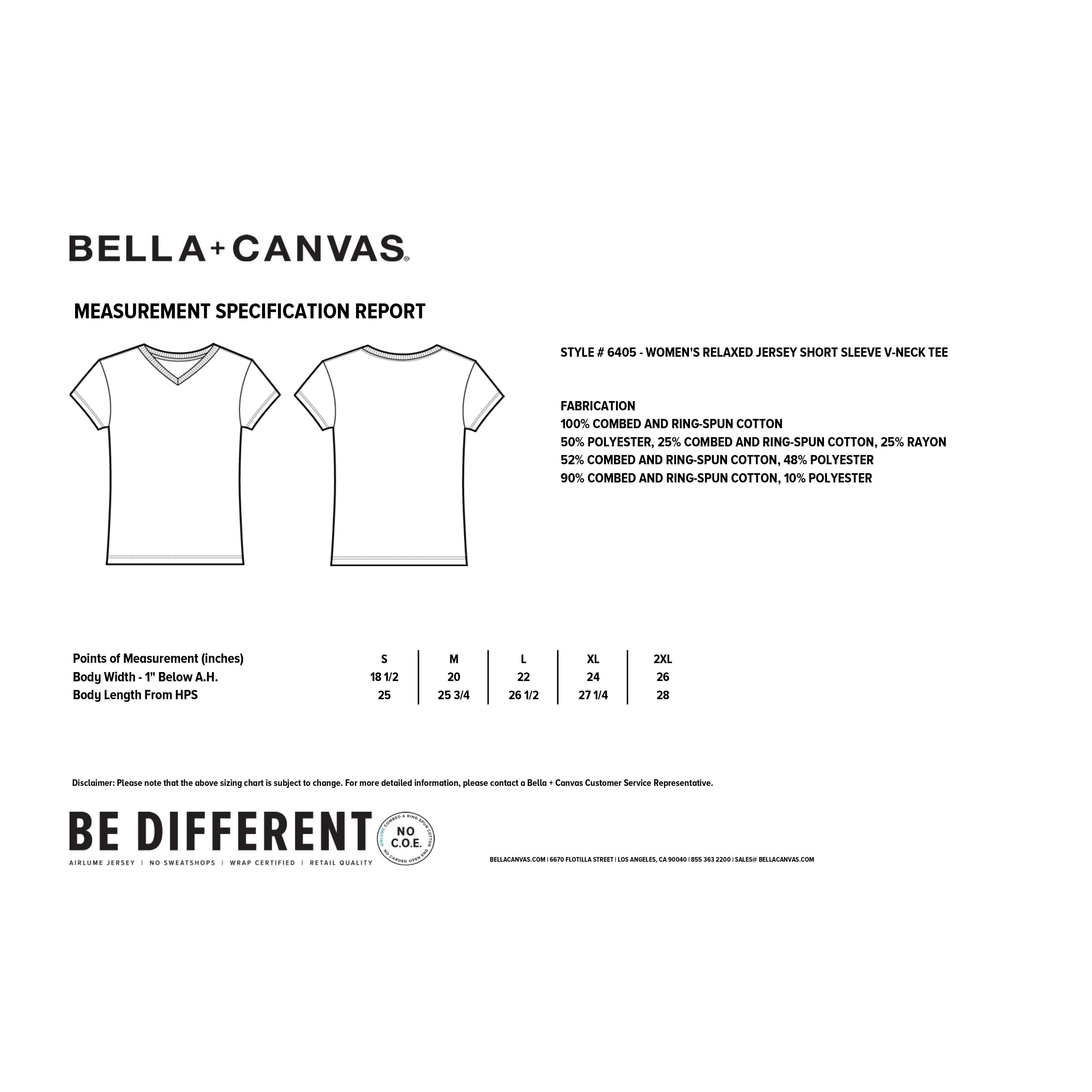 6 Pack: BELLA+CANVAS&#xAE; Women&#x27;s Relaxed V-Neck Heather T-Shirt