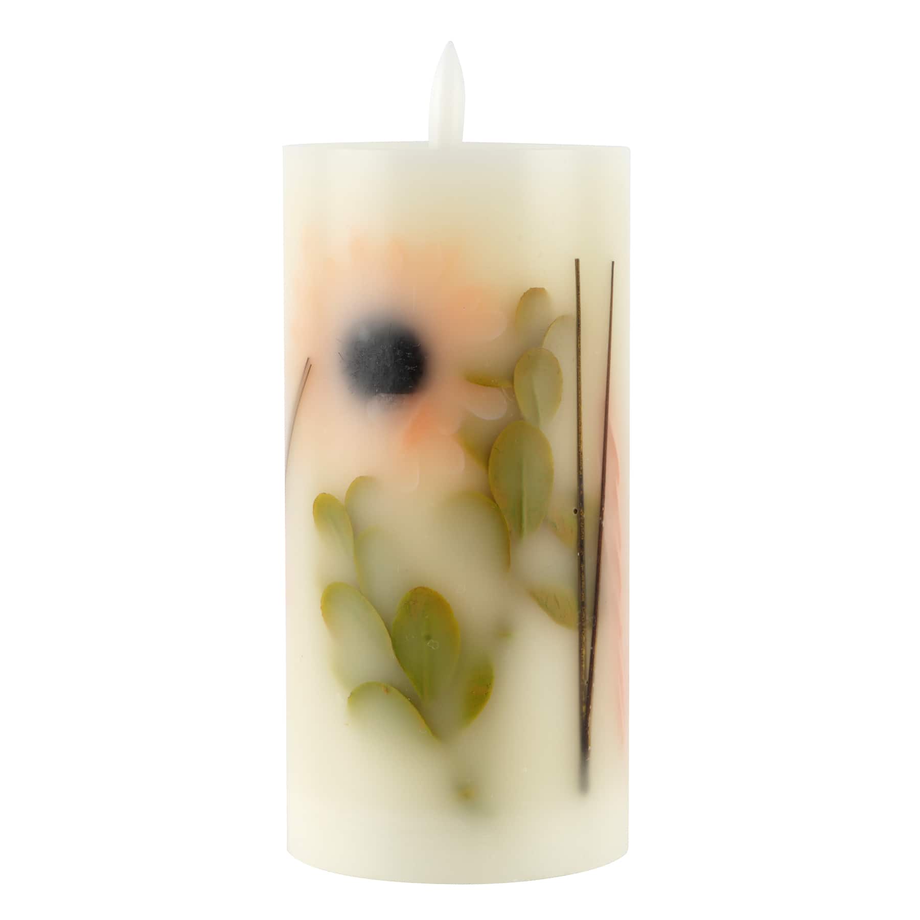 3&#x22; x 6&#x22; Sunflower LED Pillar Candle by Ashland&#xAE;