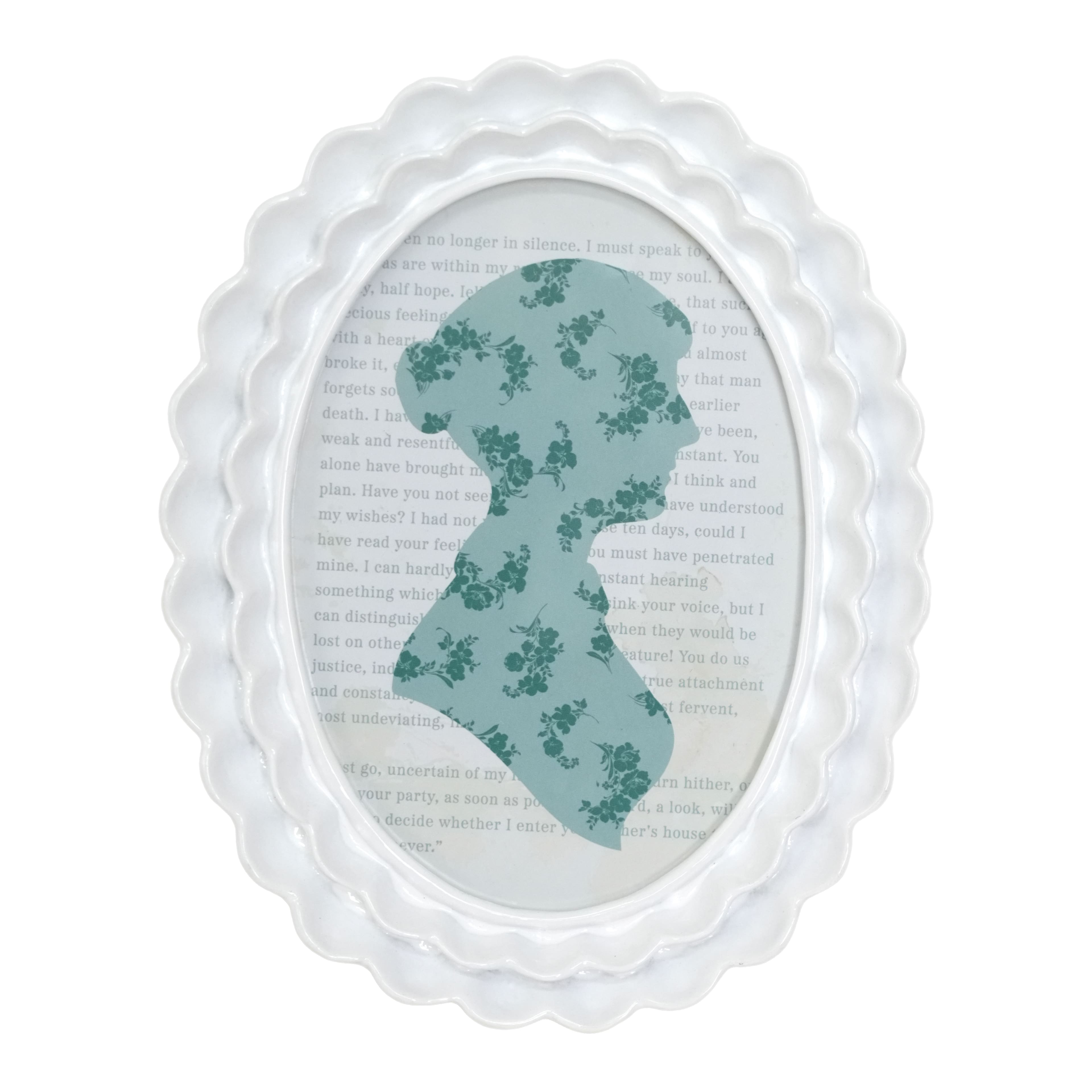 Just Jane 5&#x22; x 7&#x22; Layered Wave Oval Frame by Studio D&#xE9;cor&#xAE;