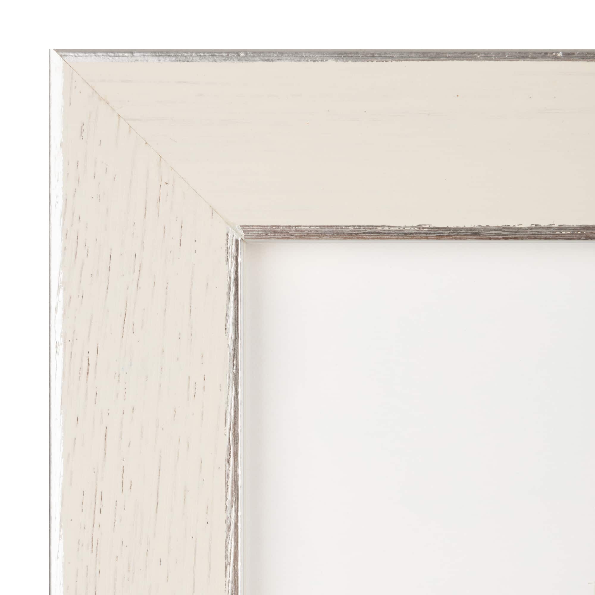 White &#x26; Silver Frame with Mat, Gallery by Studio D&#xE9;cor&#xAE;