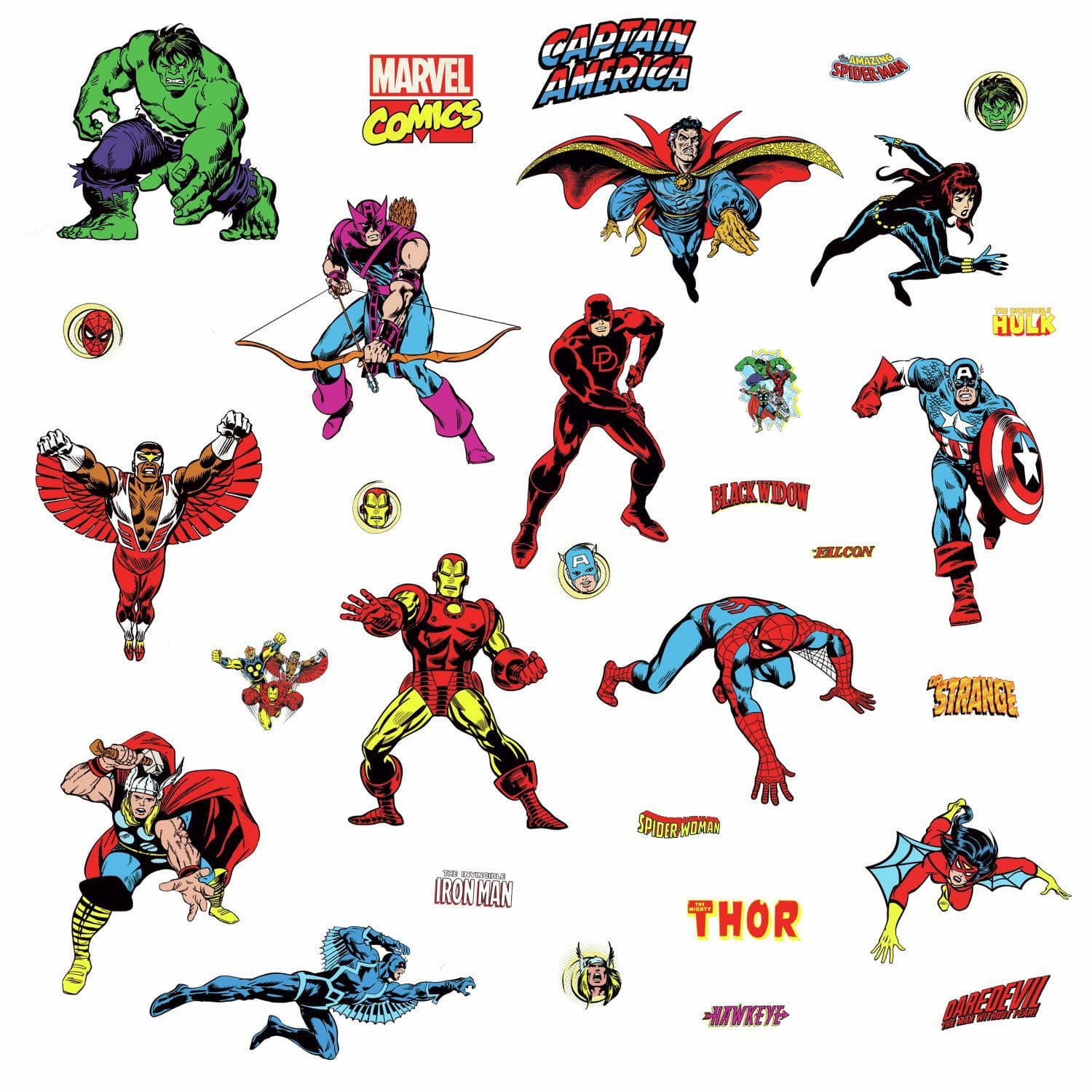 RoomMates Marvel Classics Peel &#x26; Stick Wall Decals