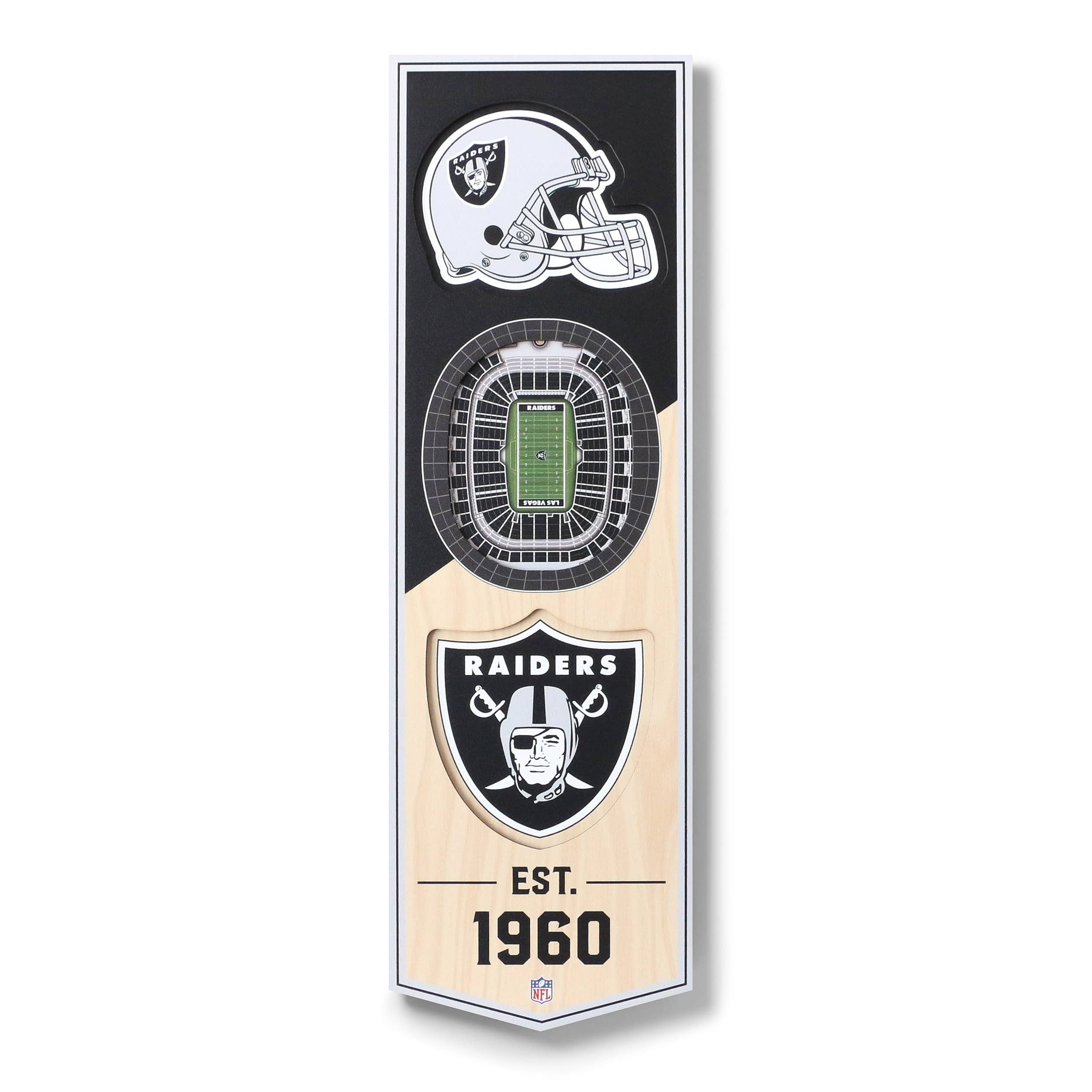 6" x 19" 3D StadiumView Banner By Youthefan in Las Vegas Raiders | Michaels®