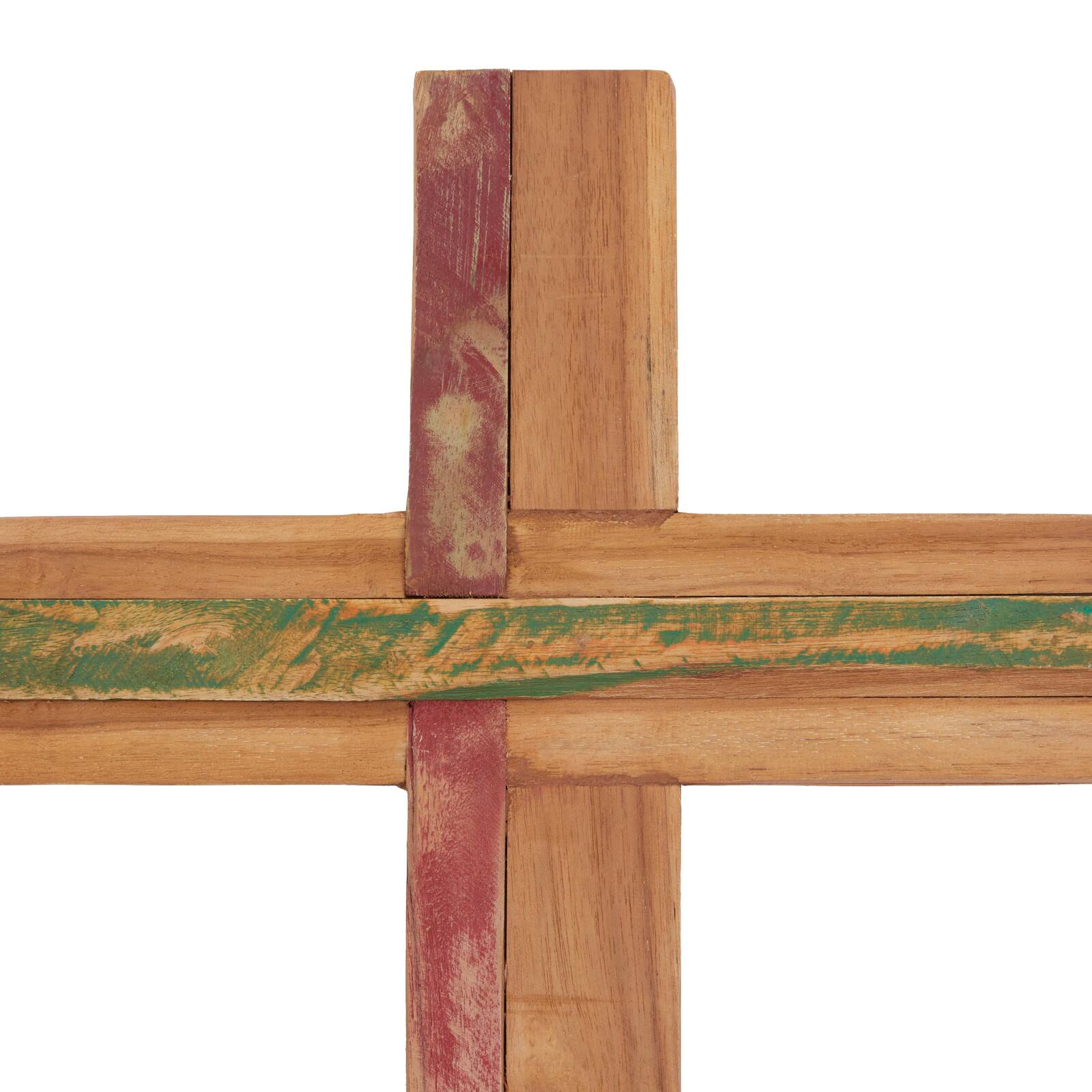 Brown Wood Industrial Cross Wall Decor, 20&#x22; x 12&#x22; x 2&#x22;