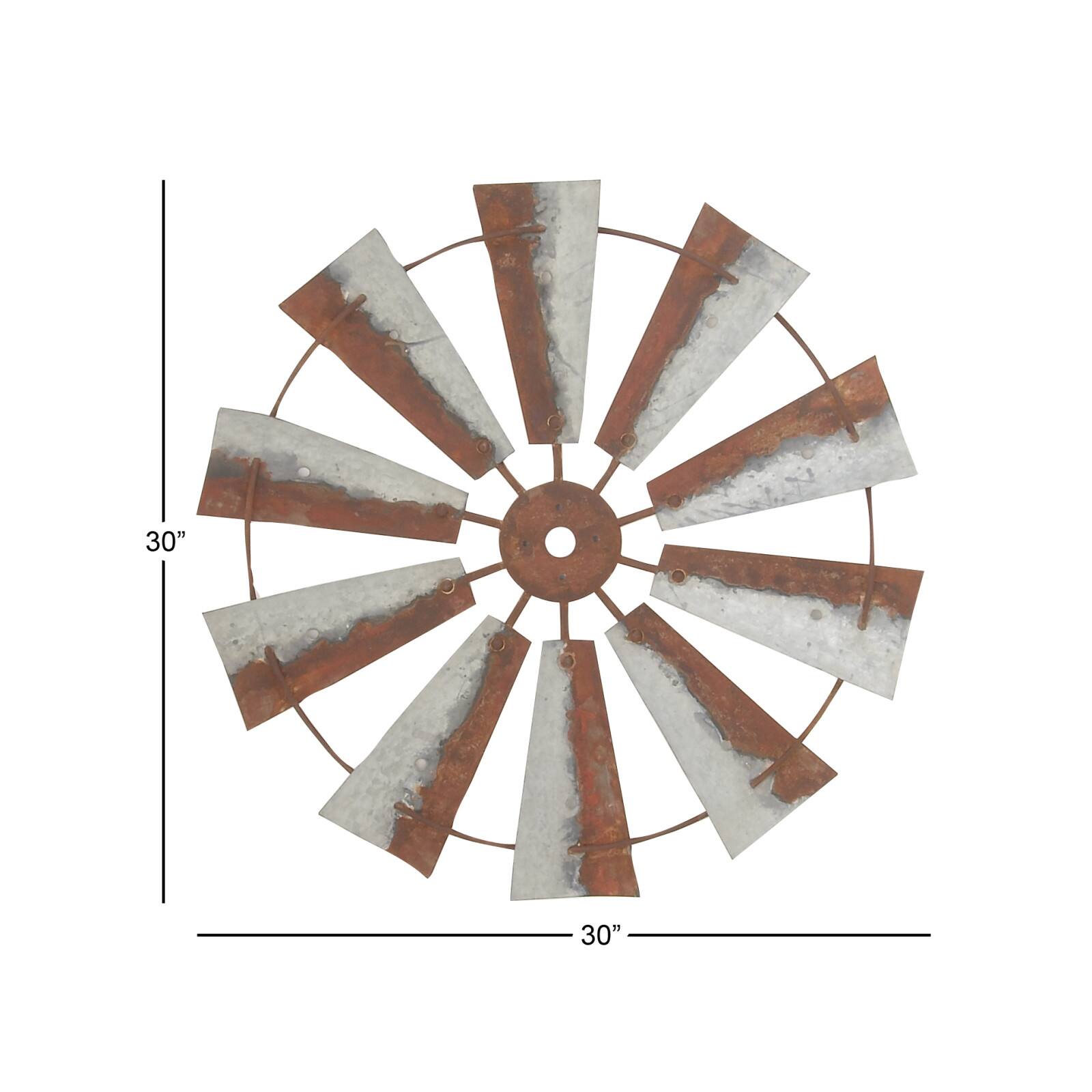 Brown Metal Farmhouse Wall Decoration