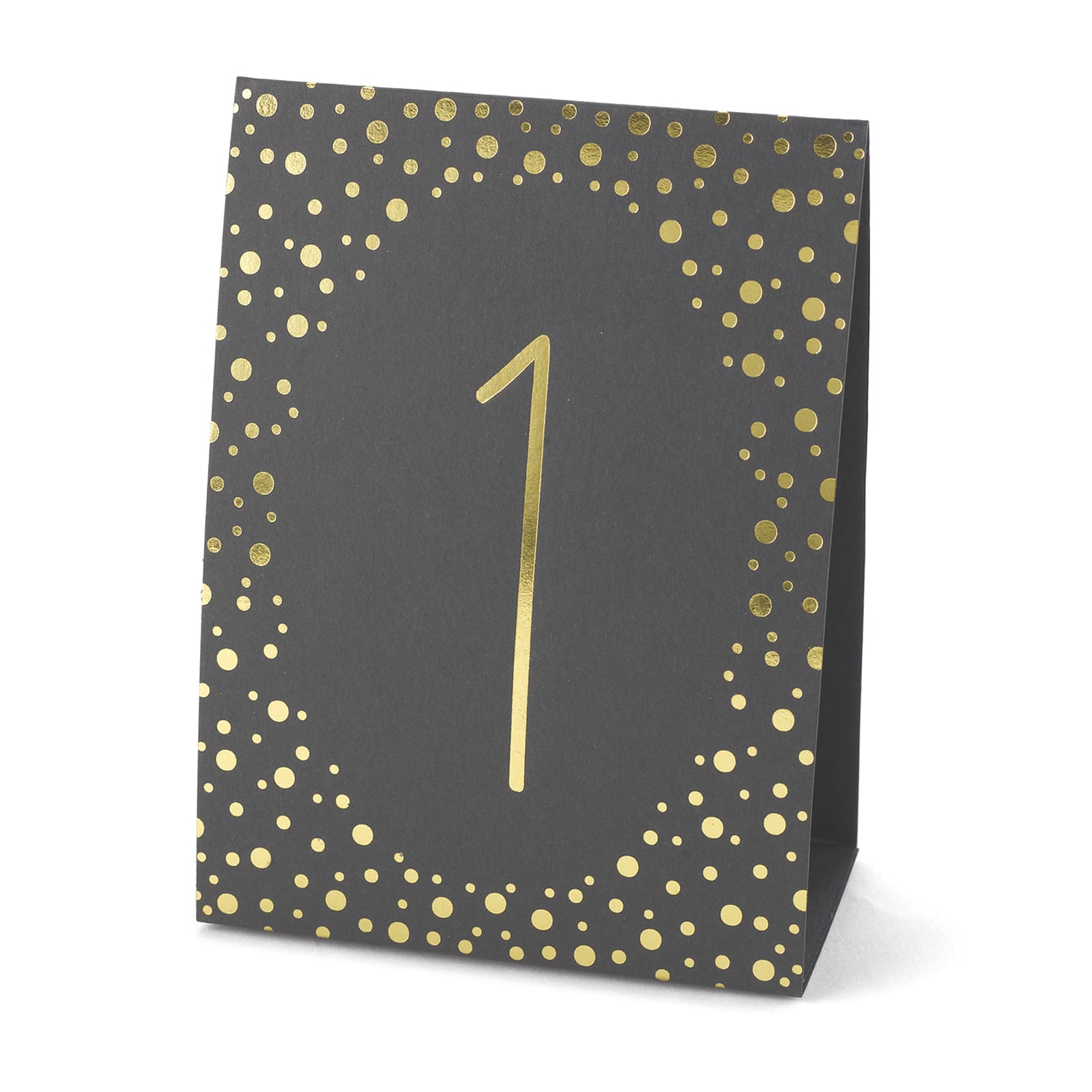 Hortense B. Hewitt Co. Gold Polka Dot Table Number Tents