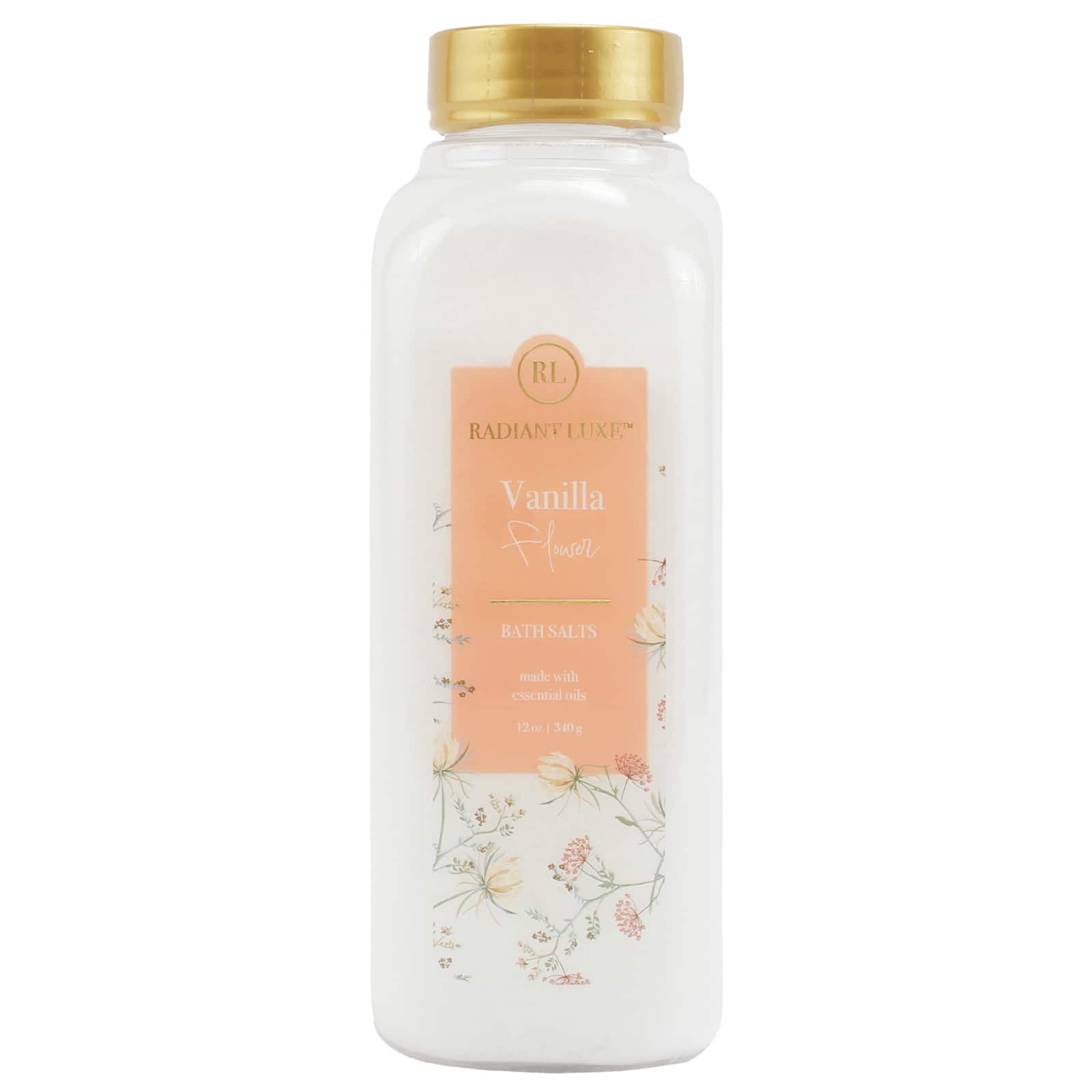 Radiant Luxe&#x2122; Vanilla Flower Bath Salts, 12oz.