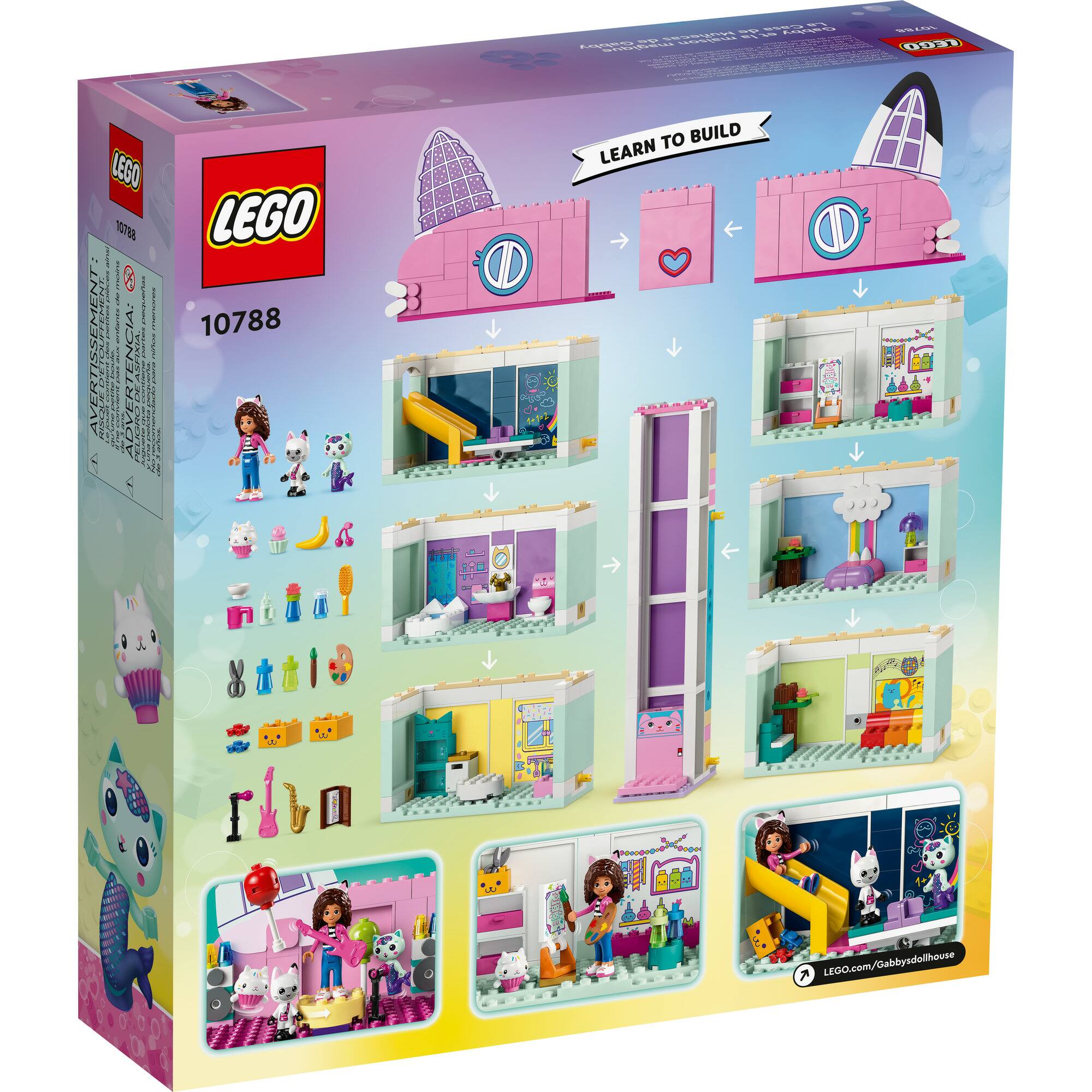 LEGO&#xAE; Gabby&#x2019;s Dollhouse 10788 Building Toy Set (498 Pieces)
