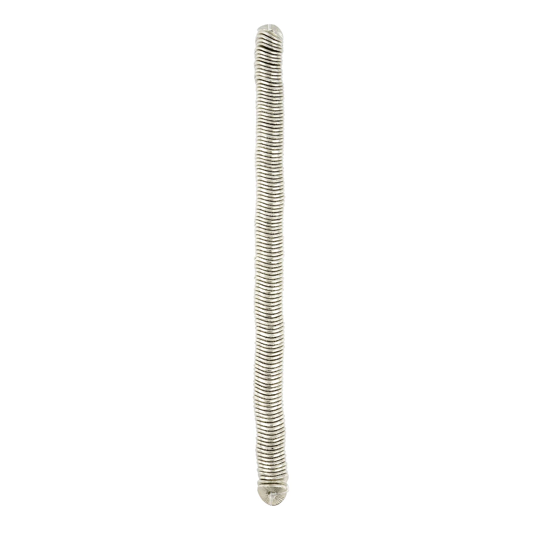 Rhodium Metal Wavy Disc Beads, 8mm by Bead Landing&#x2122;