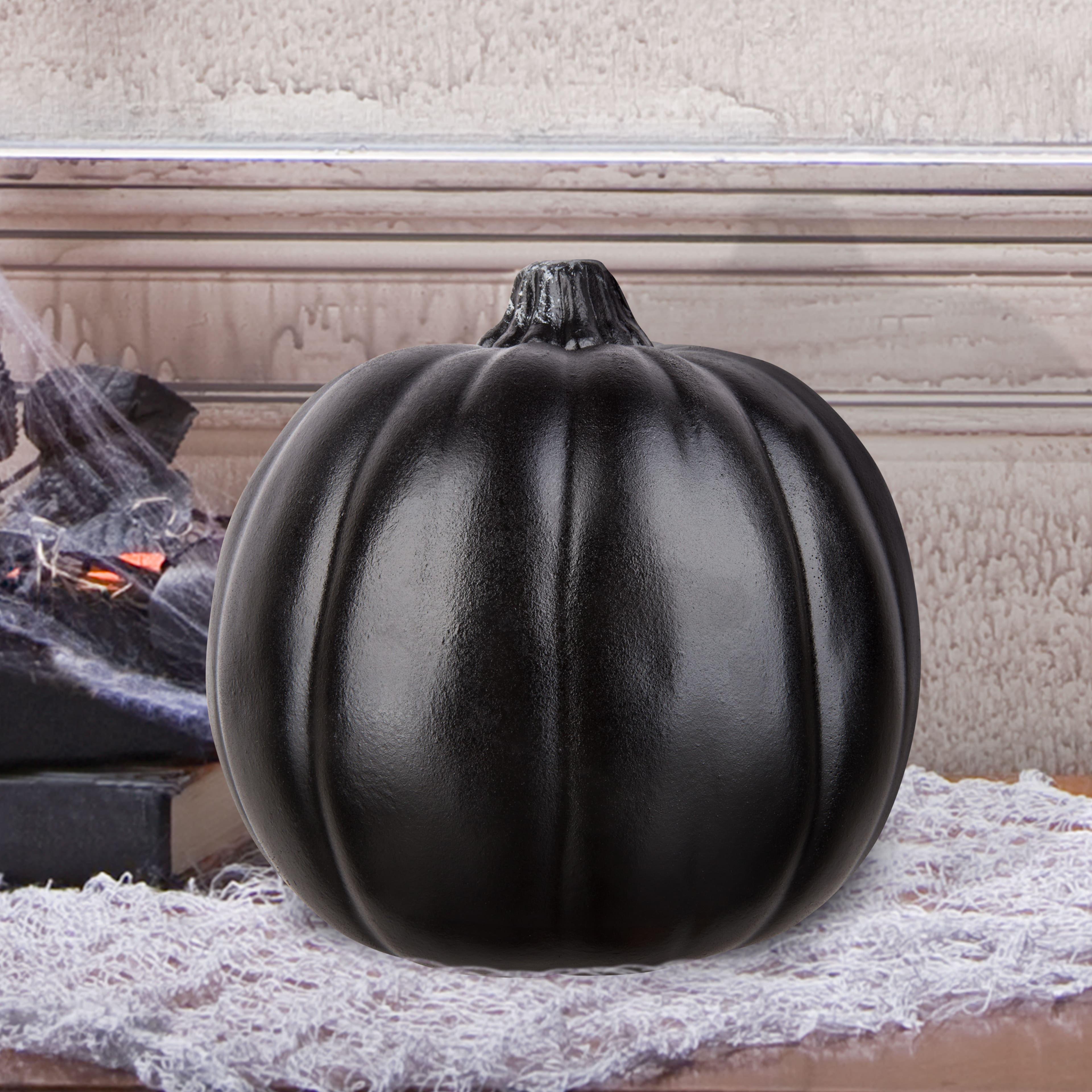 6&#x22; Black Craft Pumpkin by Ashland&#xAE;
