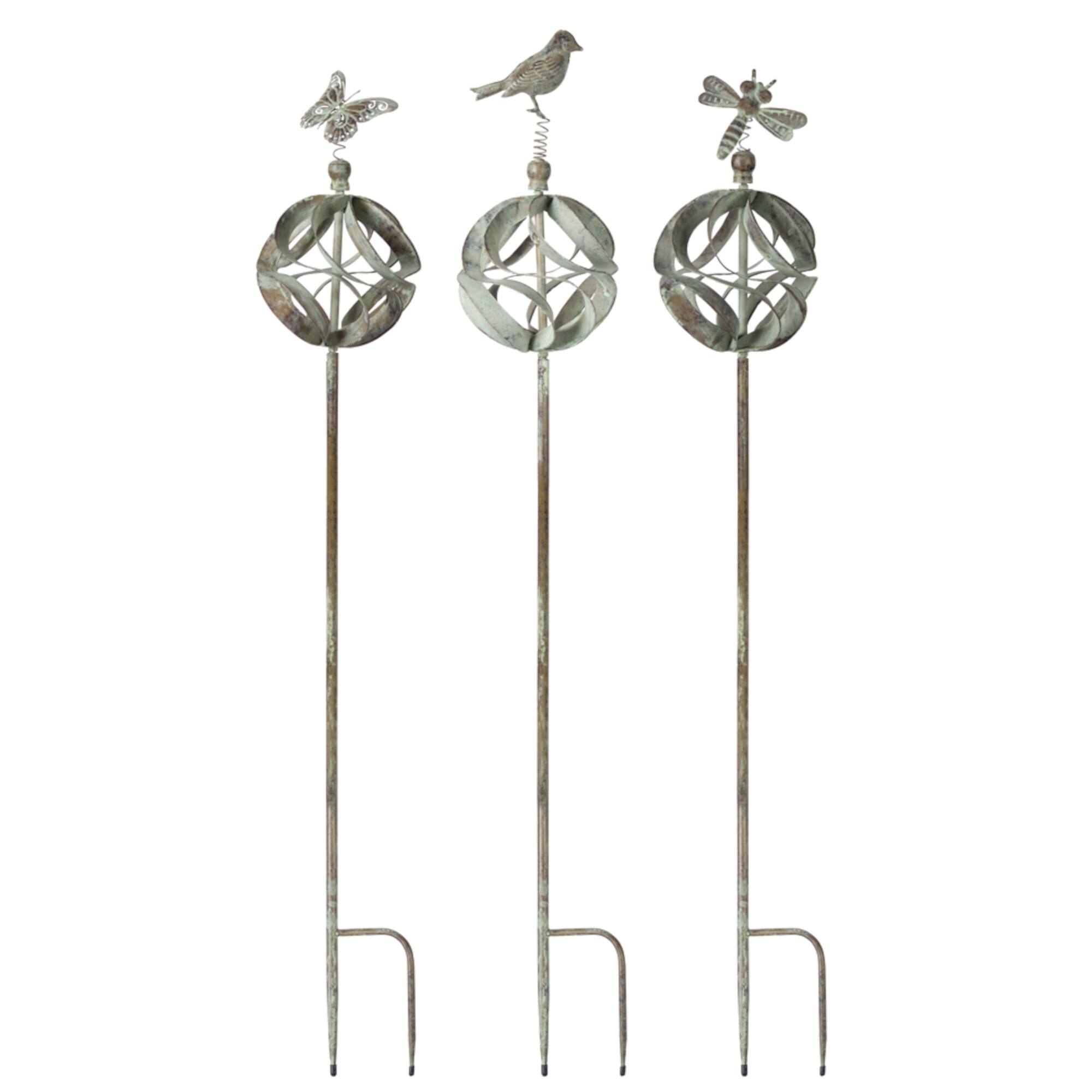 60" Iron Garden Stake Set