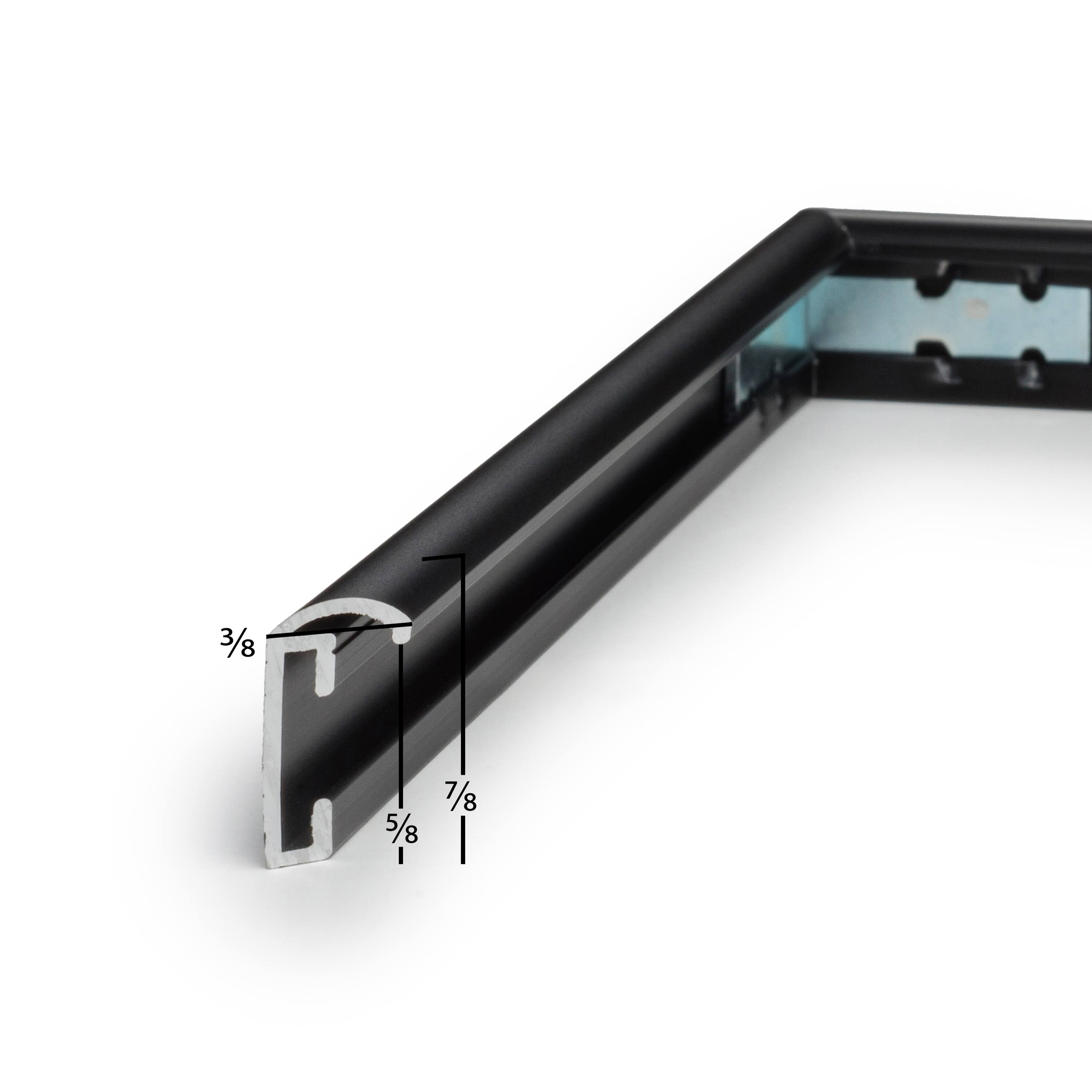 Frame USA Metal II Black Single Image Picture Frame