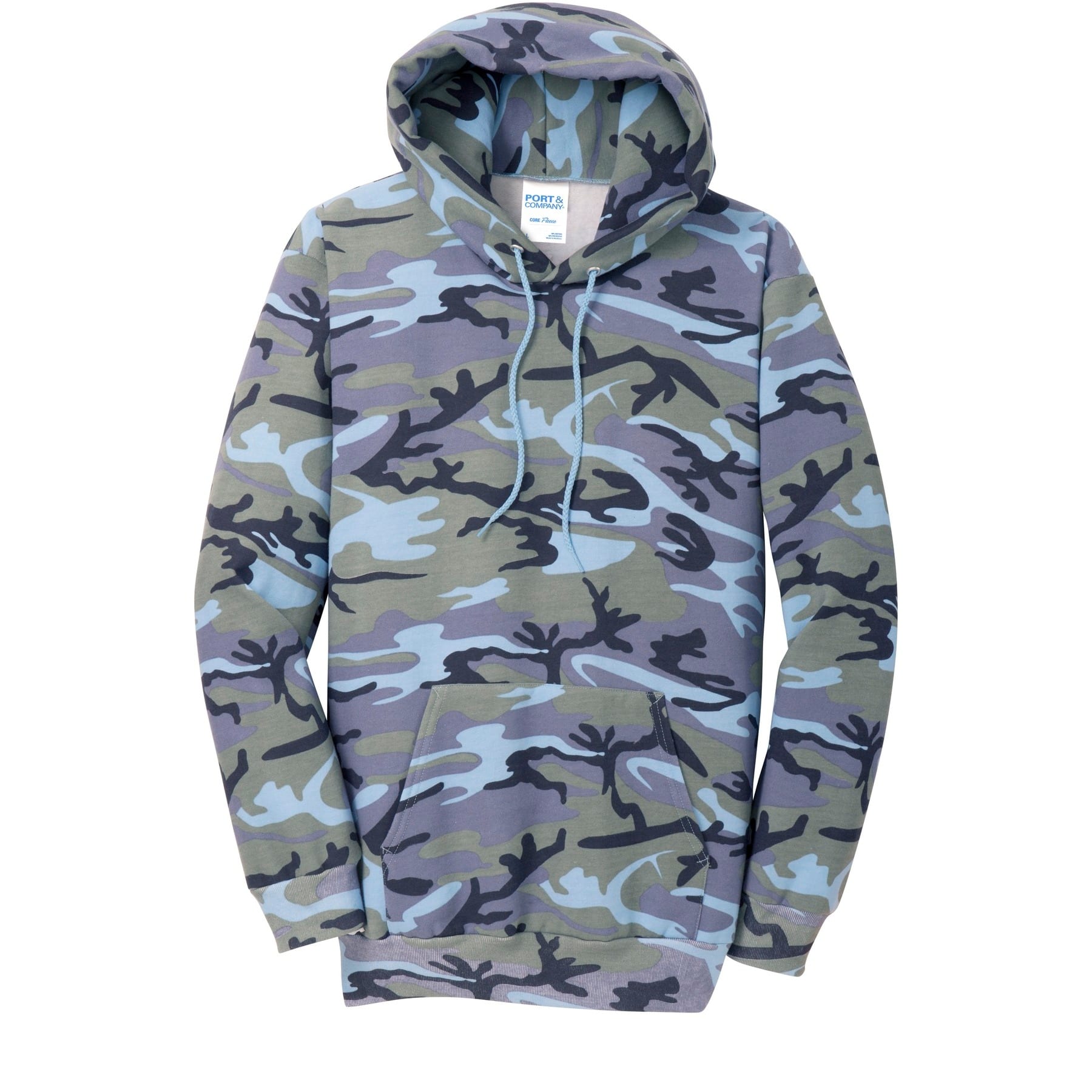 Port & Company® Camo Core Fleece Pullover Hooded Sweatshirt