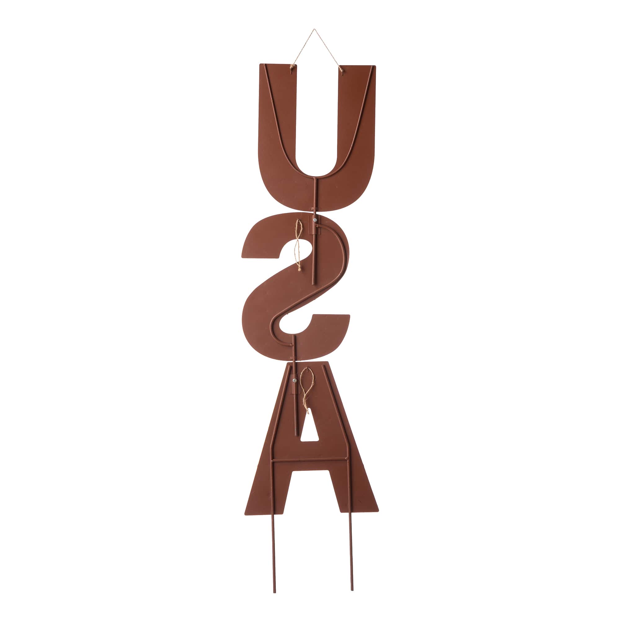 Glitzhome® 46" Metal U.S.A. Yard Stake