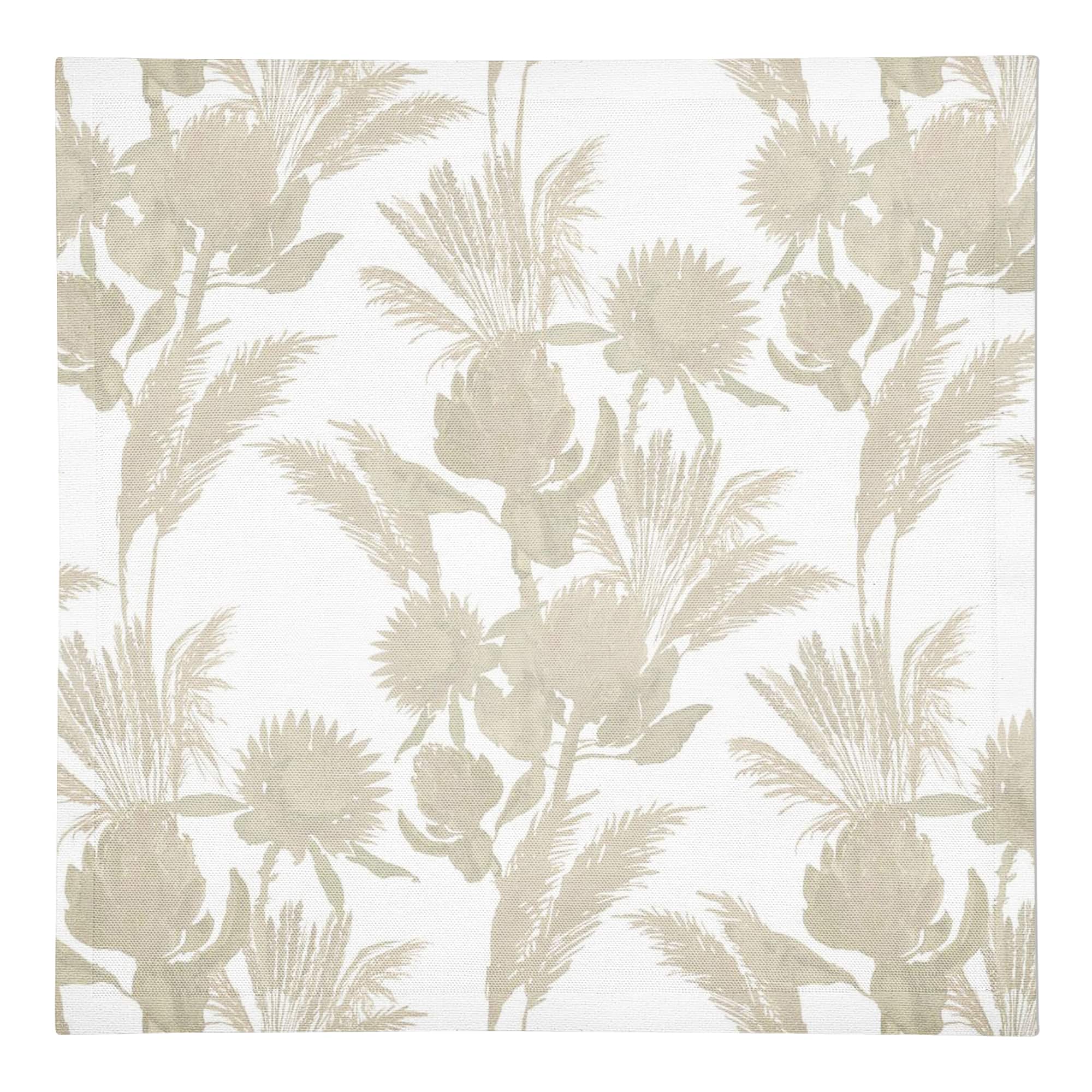 Tonal Protea Blooms Cotton Twill Napkin
