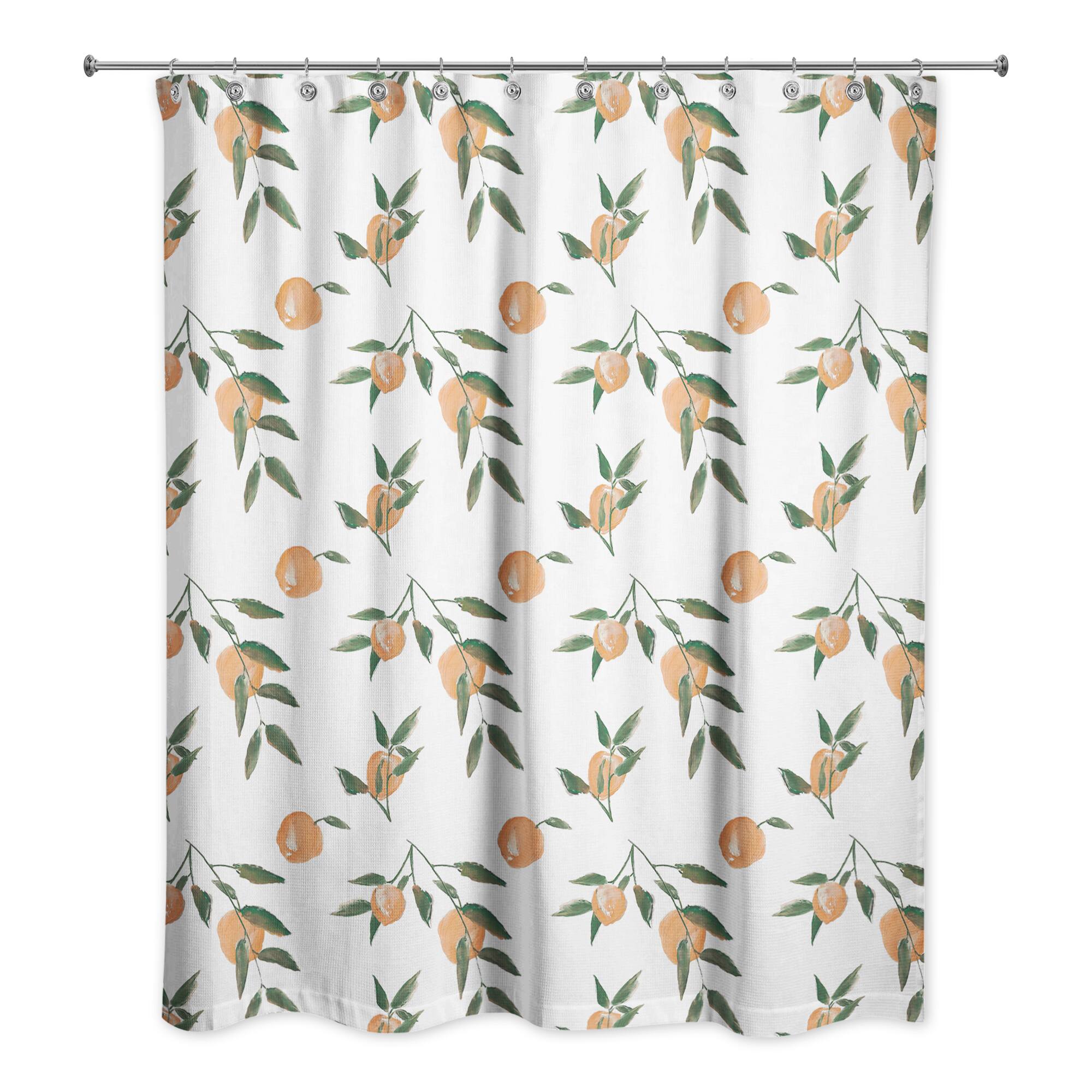 Peachy Pattern 71" x 74" Shower Curtain