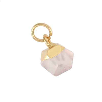 Rose Quartz Faceted Ball Charm by Bead Landing™