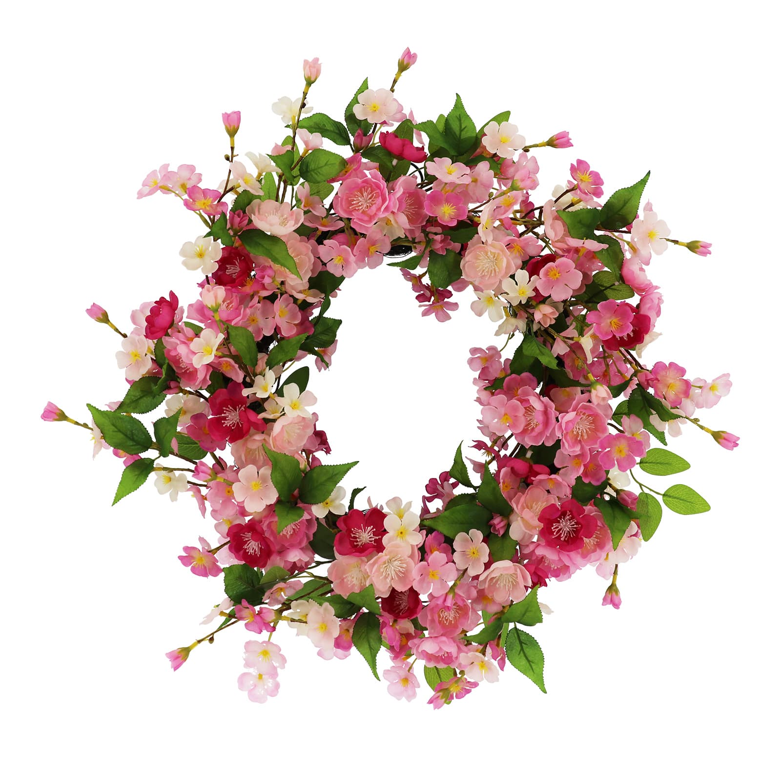 24" Pink Cherry Blossom Wreath by Ashland®