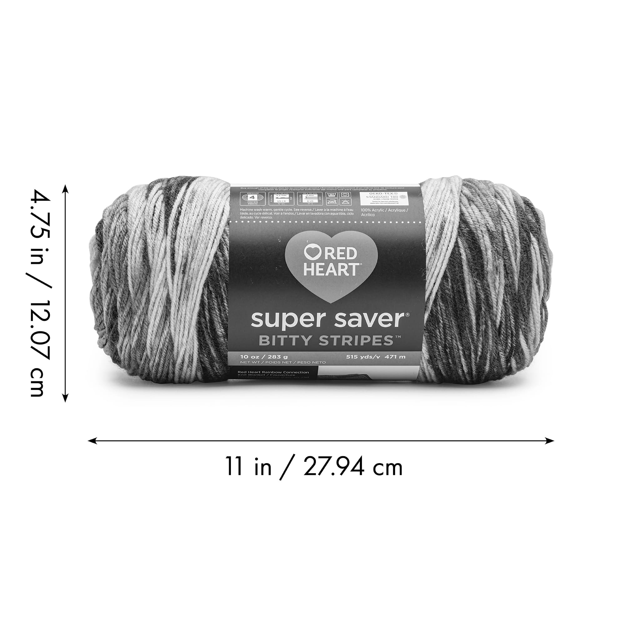 2 Pack Red Heart® Super Saver® Bitty Stripes™ Yarn
