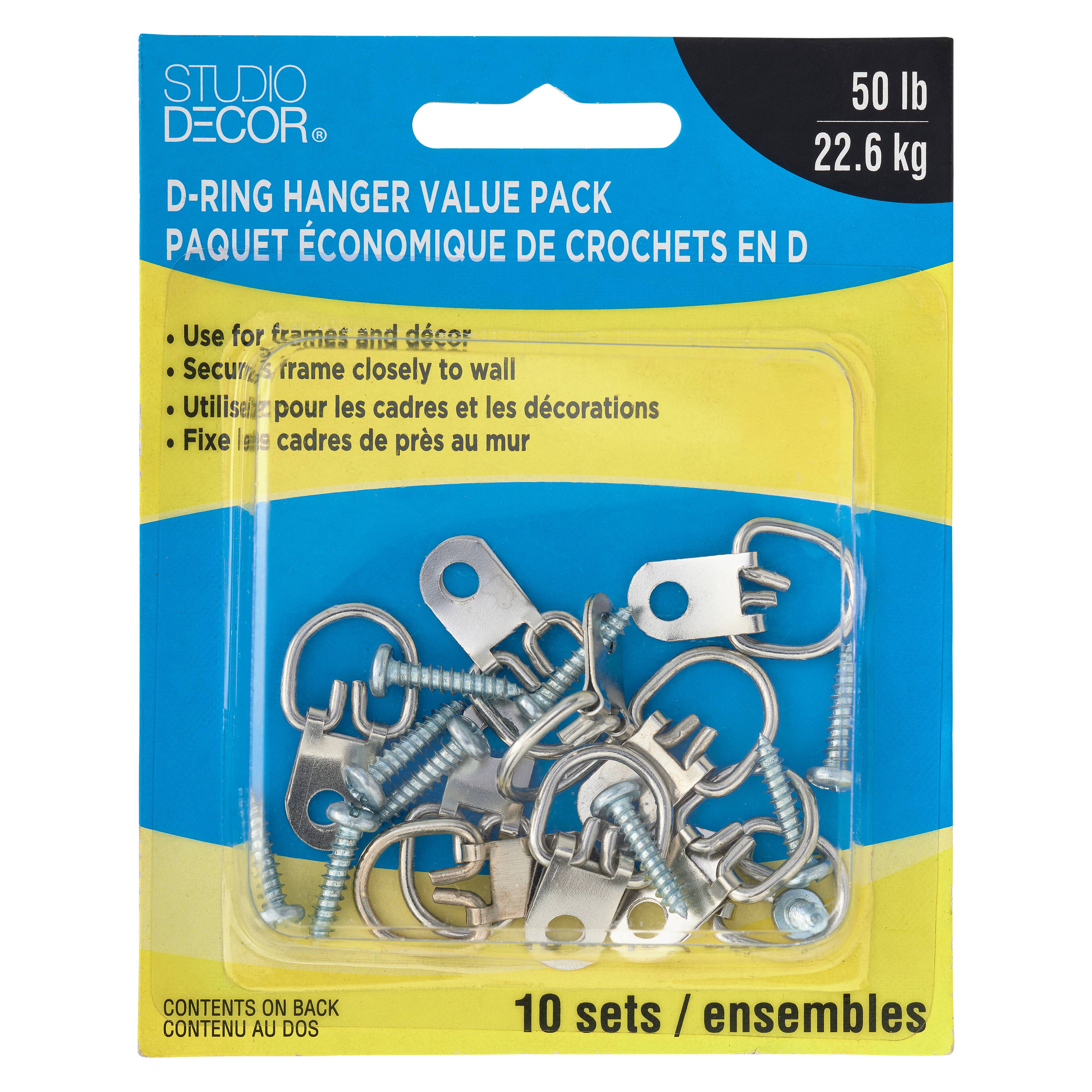 12 Packs: 10 ct. (120 total) D-Ring Hanger Value Pack by Studio D&#xE9;cor&#xAE;