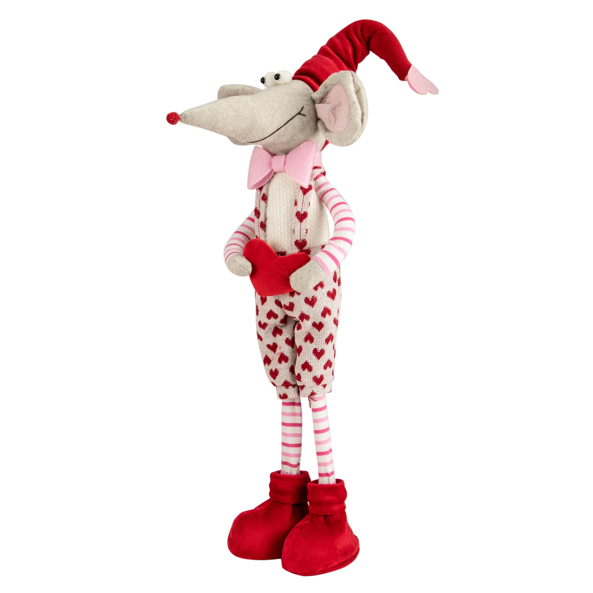 21" Standing Plush Boy Mouse Valentine's Day Figure