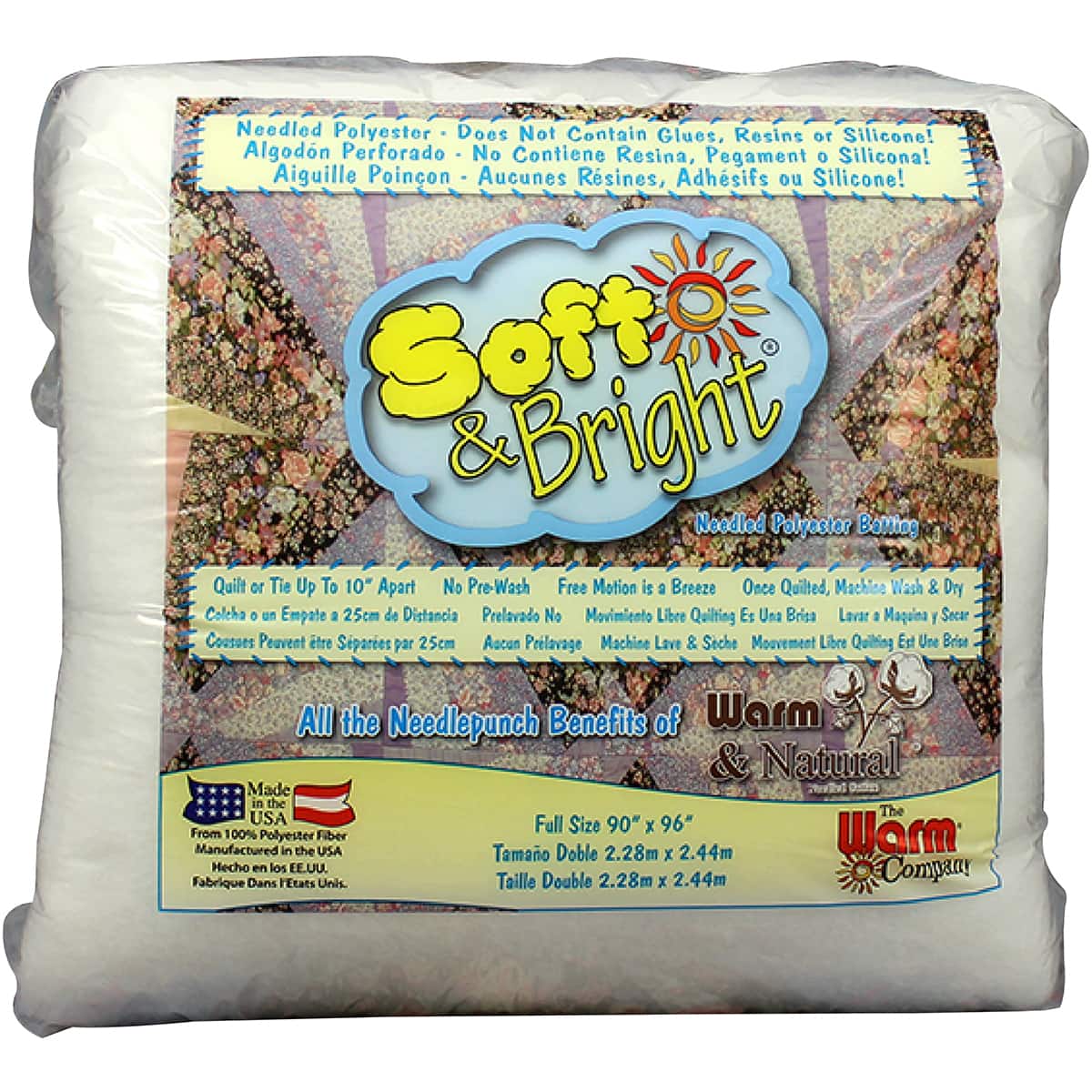 Warm Company Soft & Bright Polyester Batting