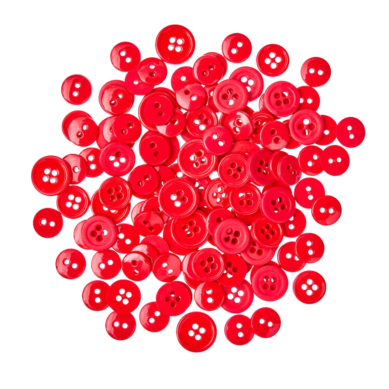 Basic Buttons by Loops & Threads®, Color: Red | Michaels