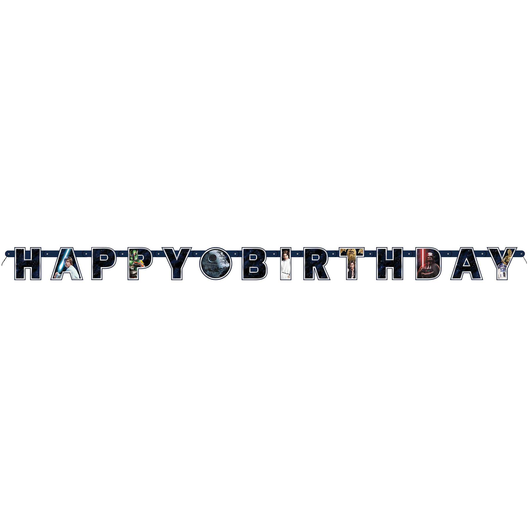 Classic Star Wars Birthday Banner, 6 Ft By Unique | Michaels®