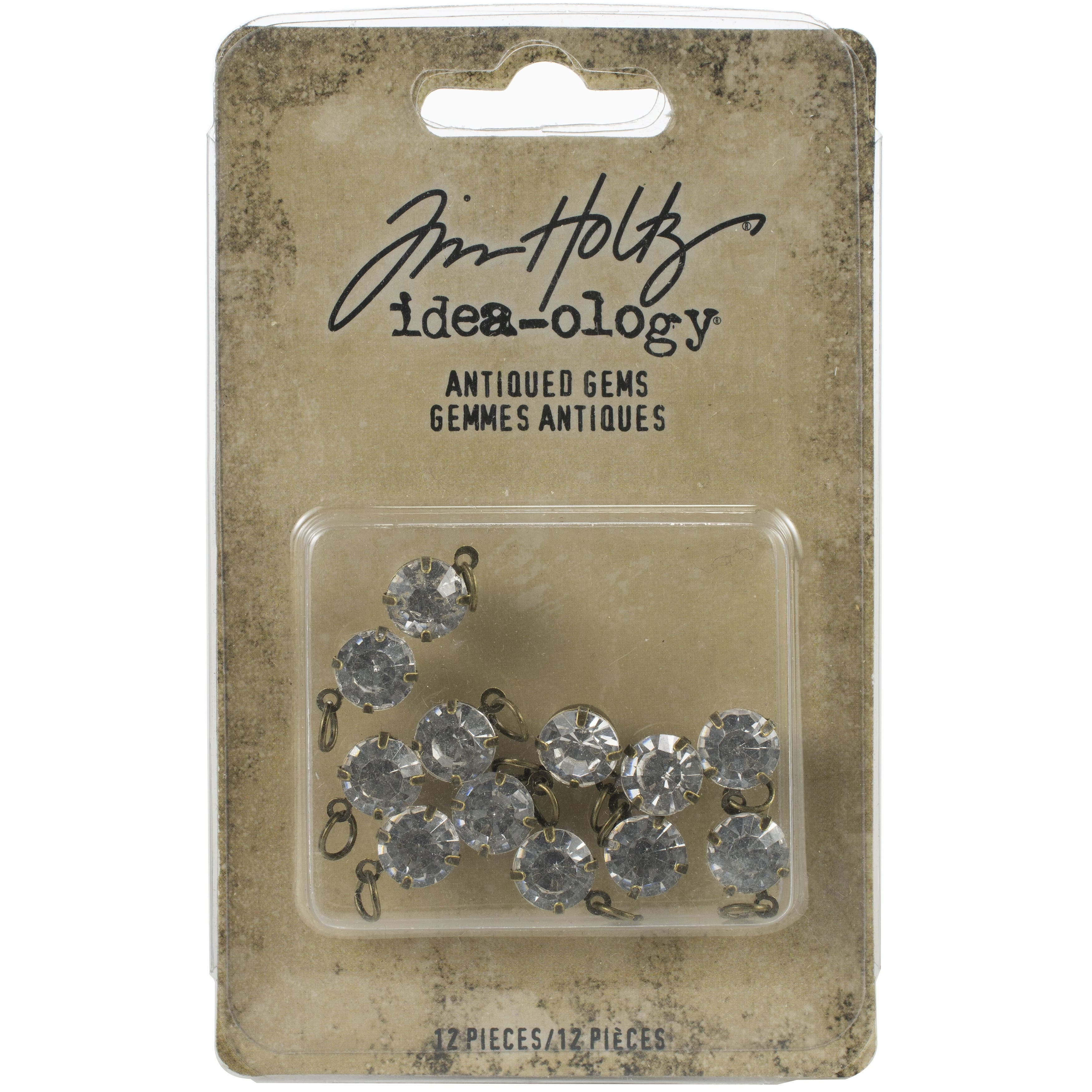 Idea-Ology Metal Adornments 12/Pkg-Antiqued Gems