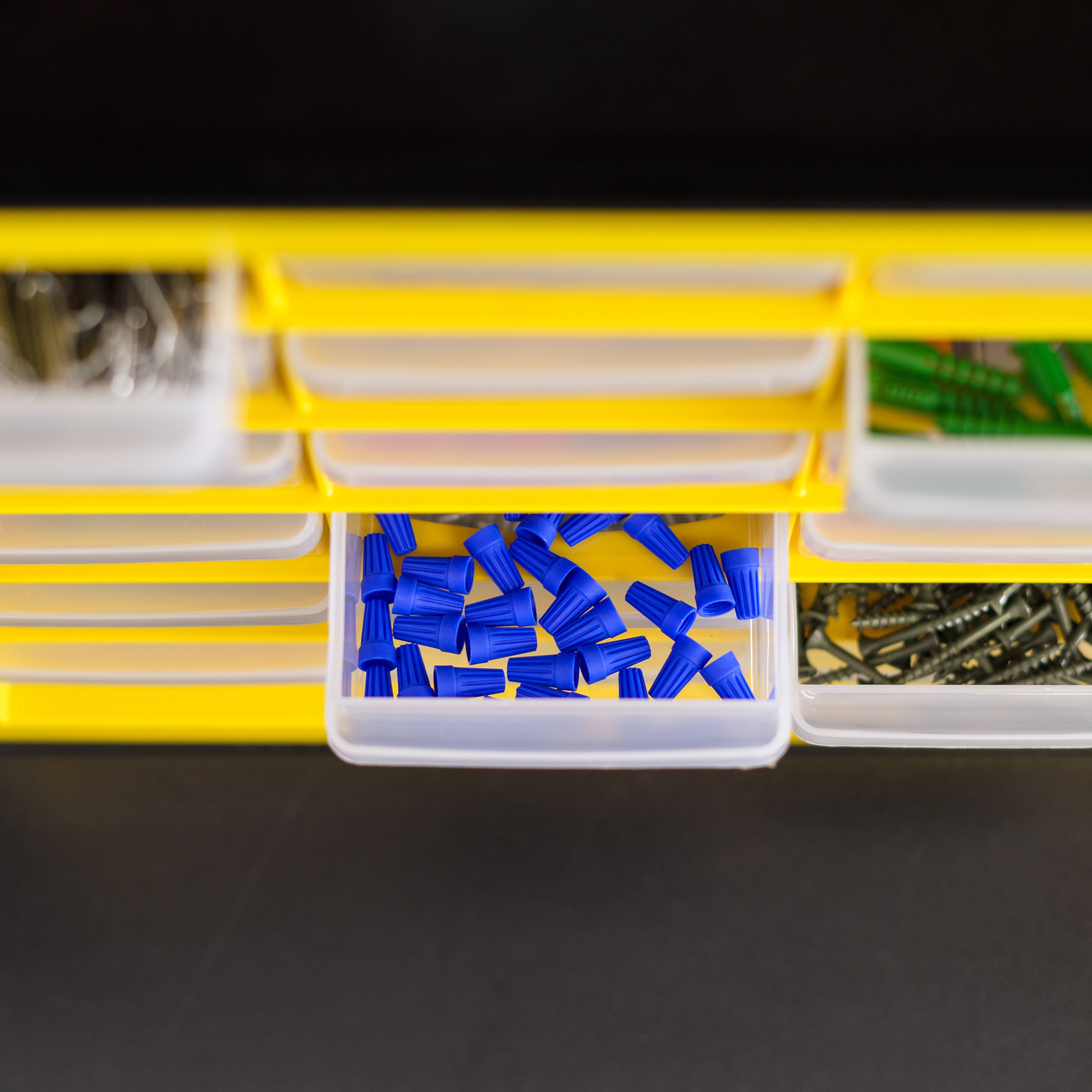 IRIS® Yellow & Black 24-Drawer Parts Cabinet