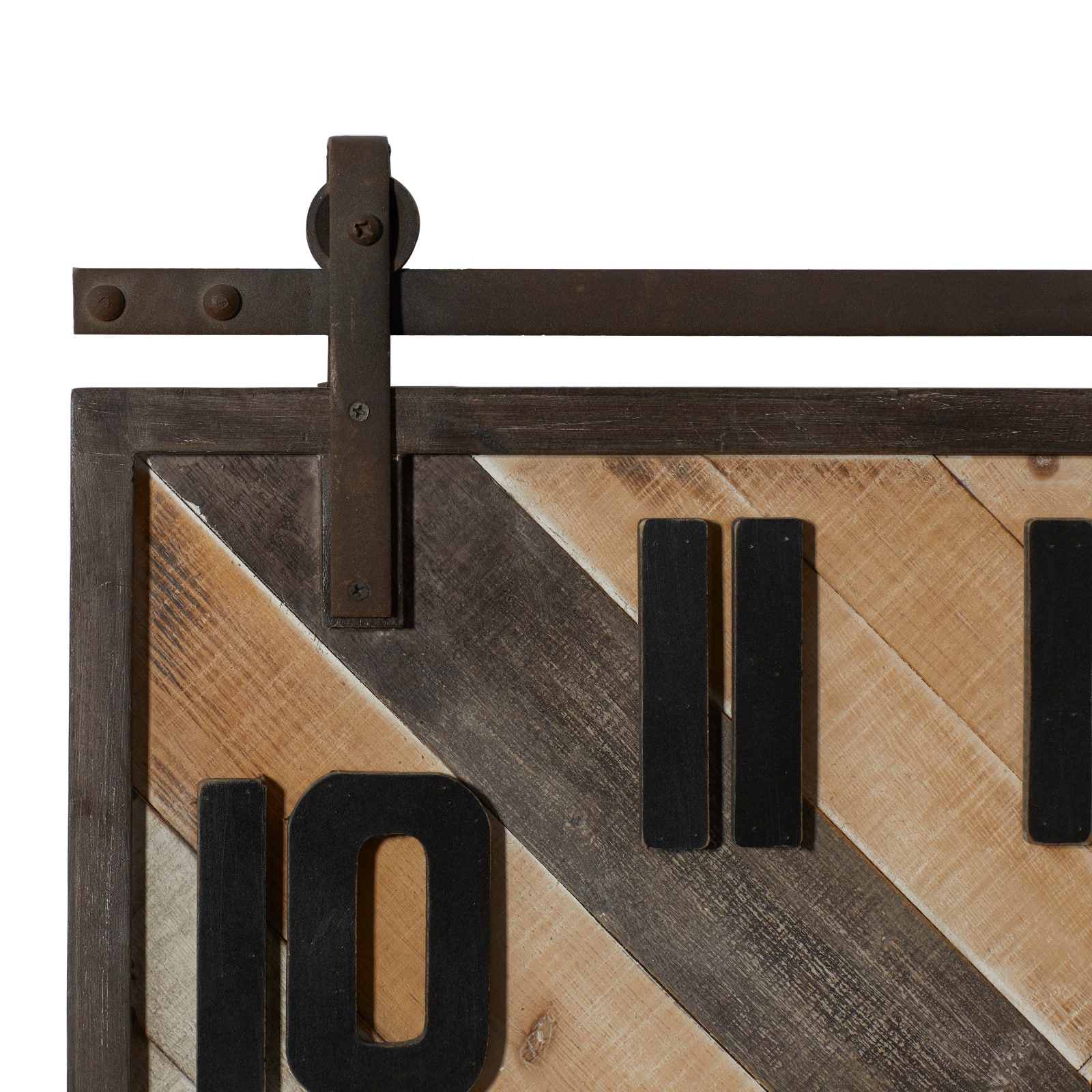 Industrial Wood Wall Clock