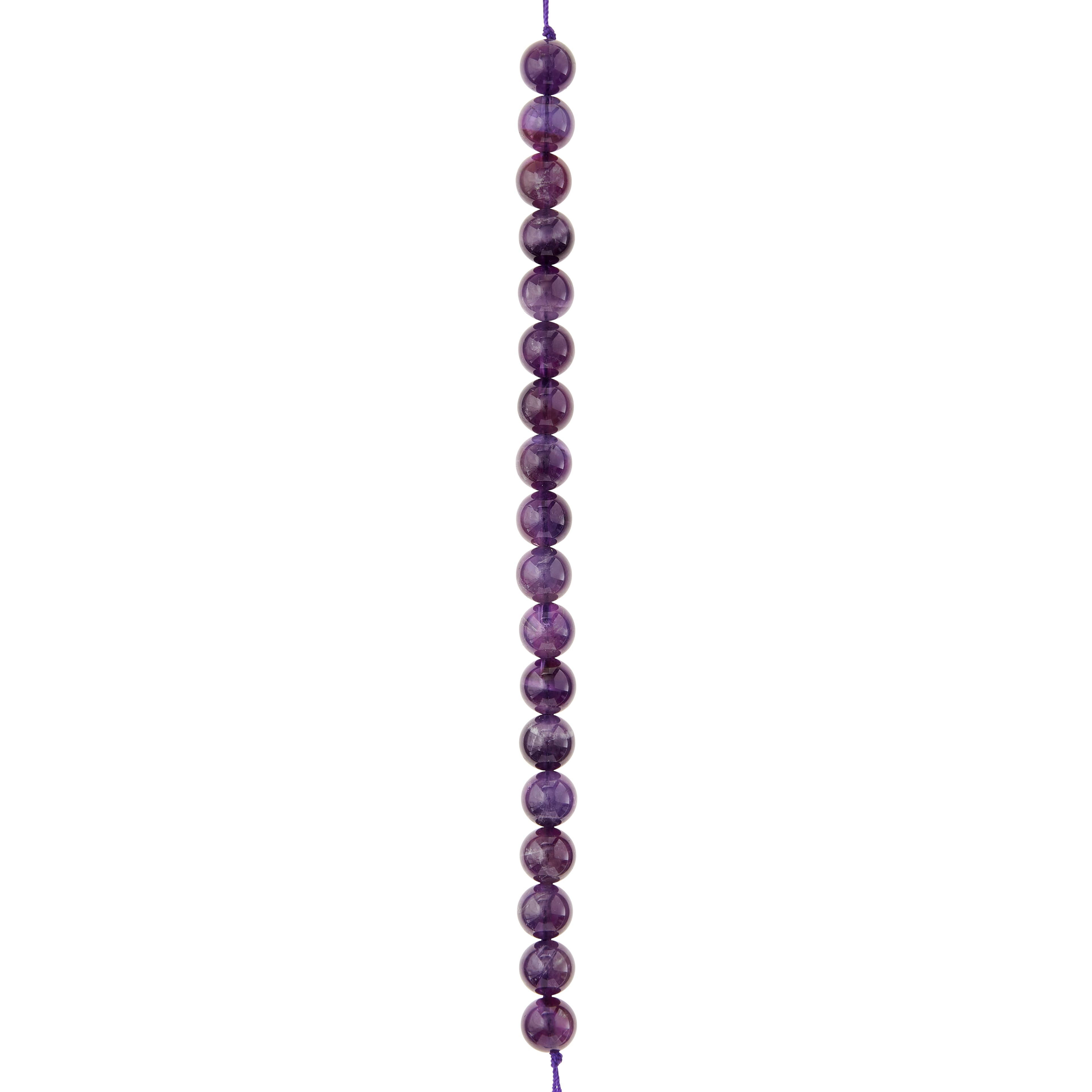12 Pack: Amethyst Round Beads, 10mm by Bead Landing™