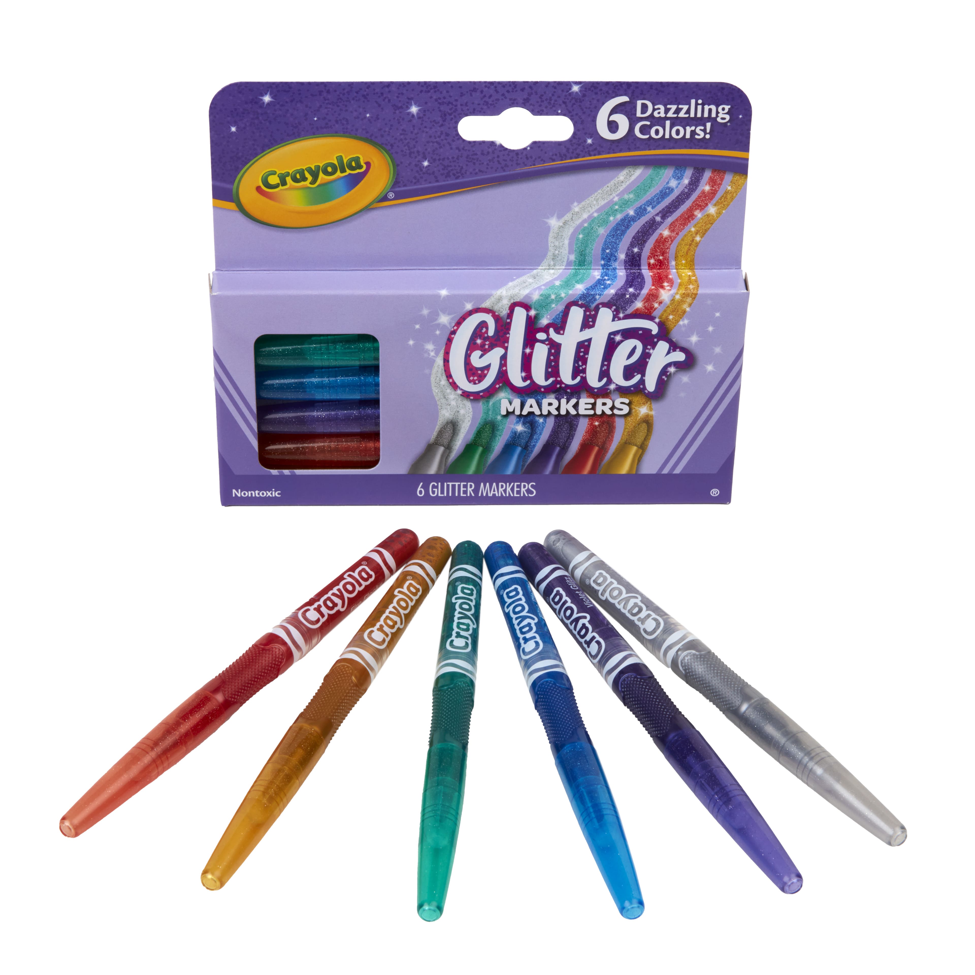 Crayola&#xAE; 6 Color Glitter Markers