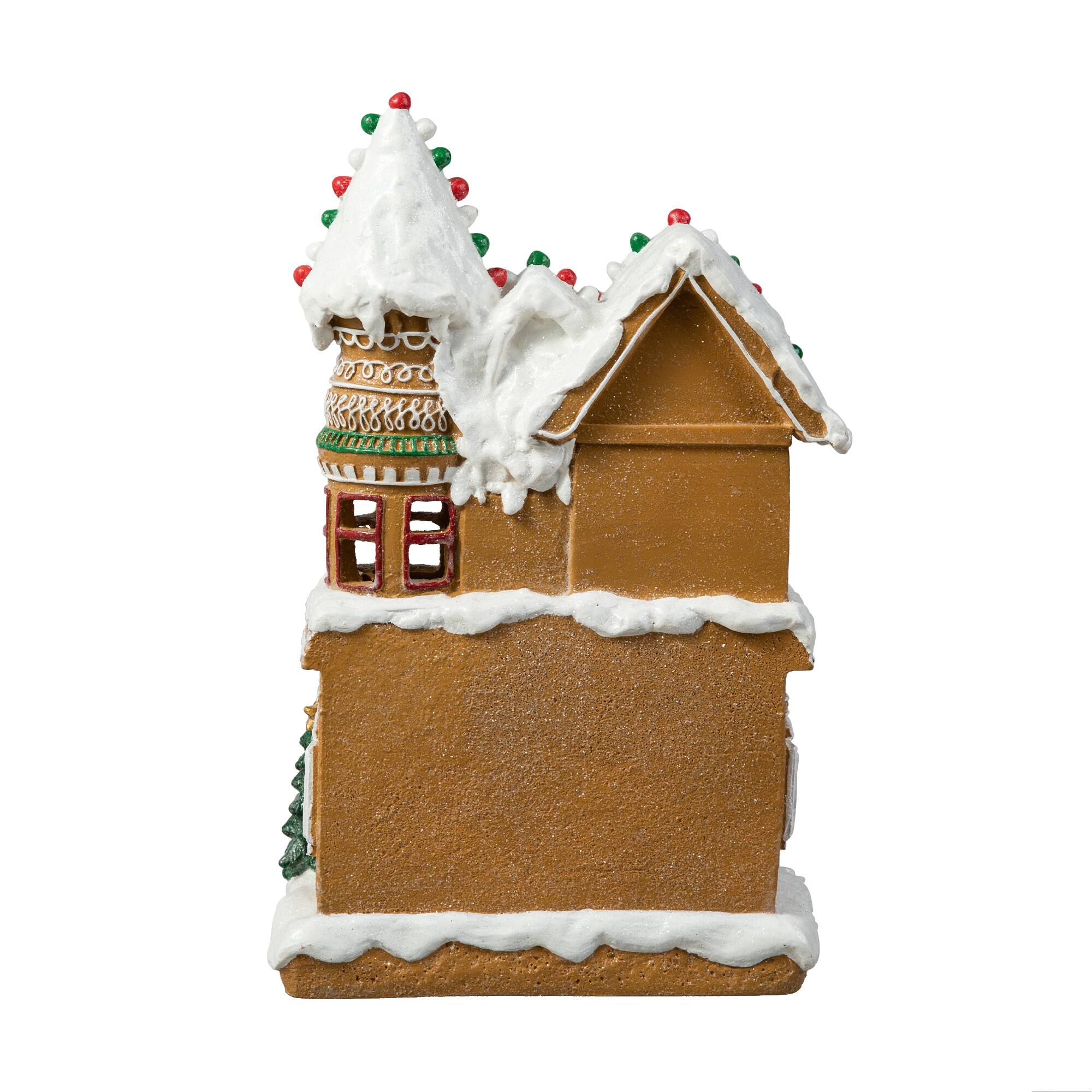 Glitzhome&#xAE; 12&#x22; Light-Up Gingerbread House Table D&#xE9;cor