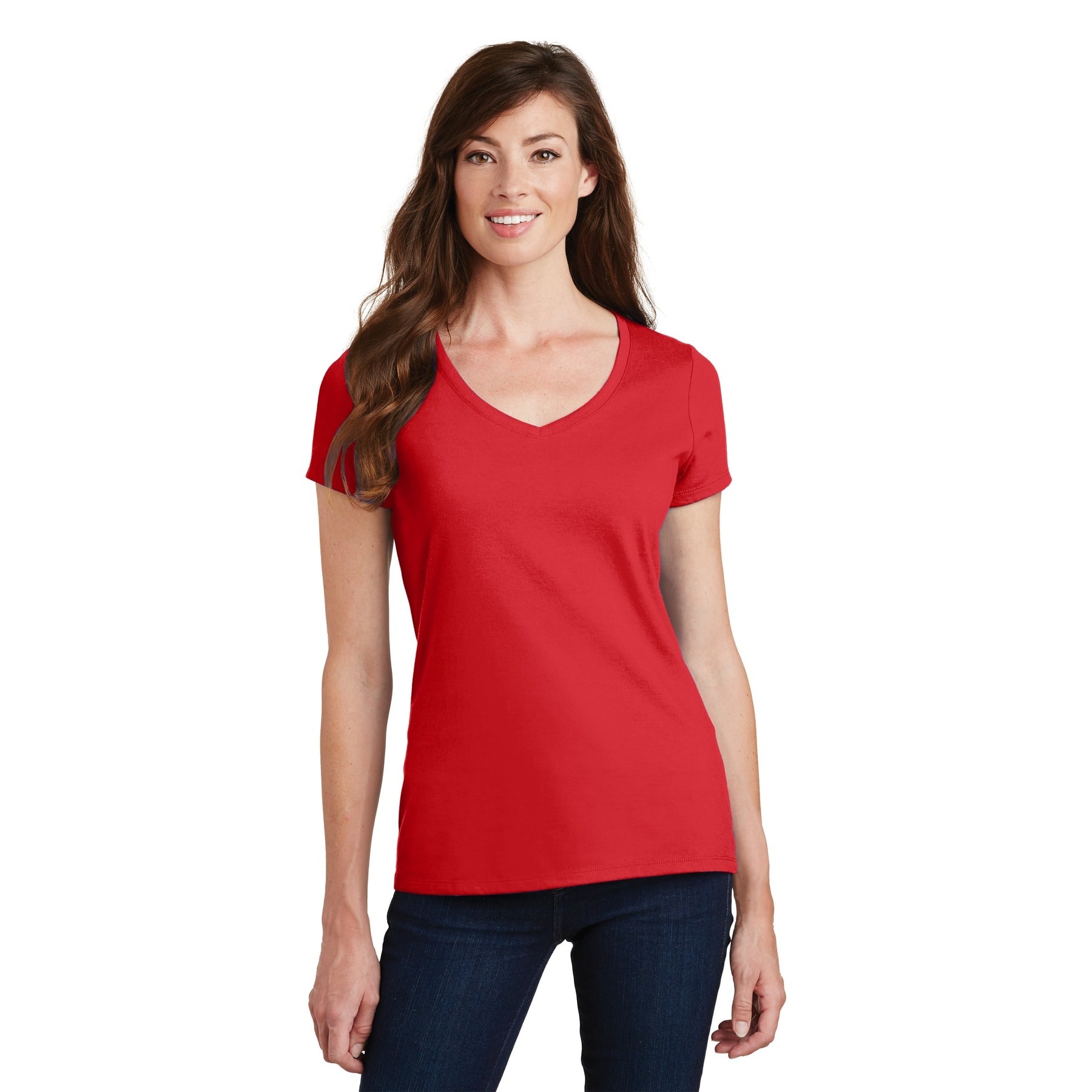 Port &#x26; Company&#xAE; Fan Favorite&#x2122; Ladies V-Neck T-Shirt