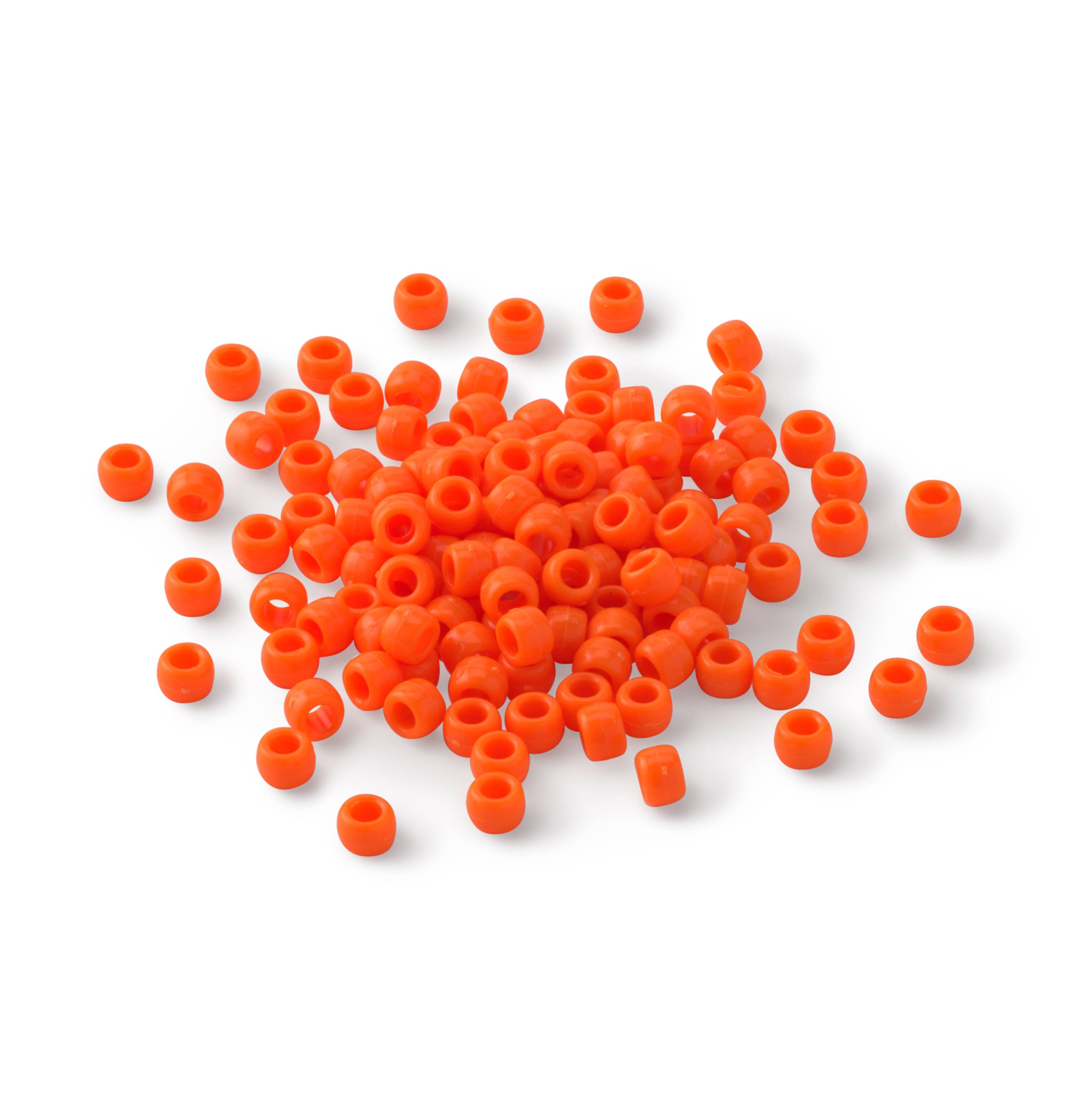 12 Packs: 580 ct. (6,960 total) Opaque Pony Beads by Creatology™, 6mm x 9mm