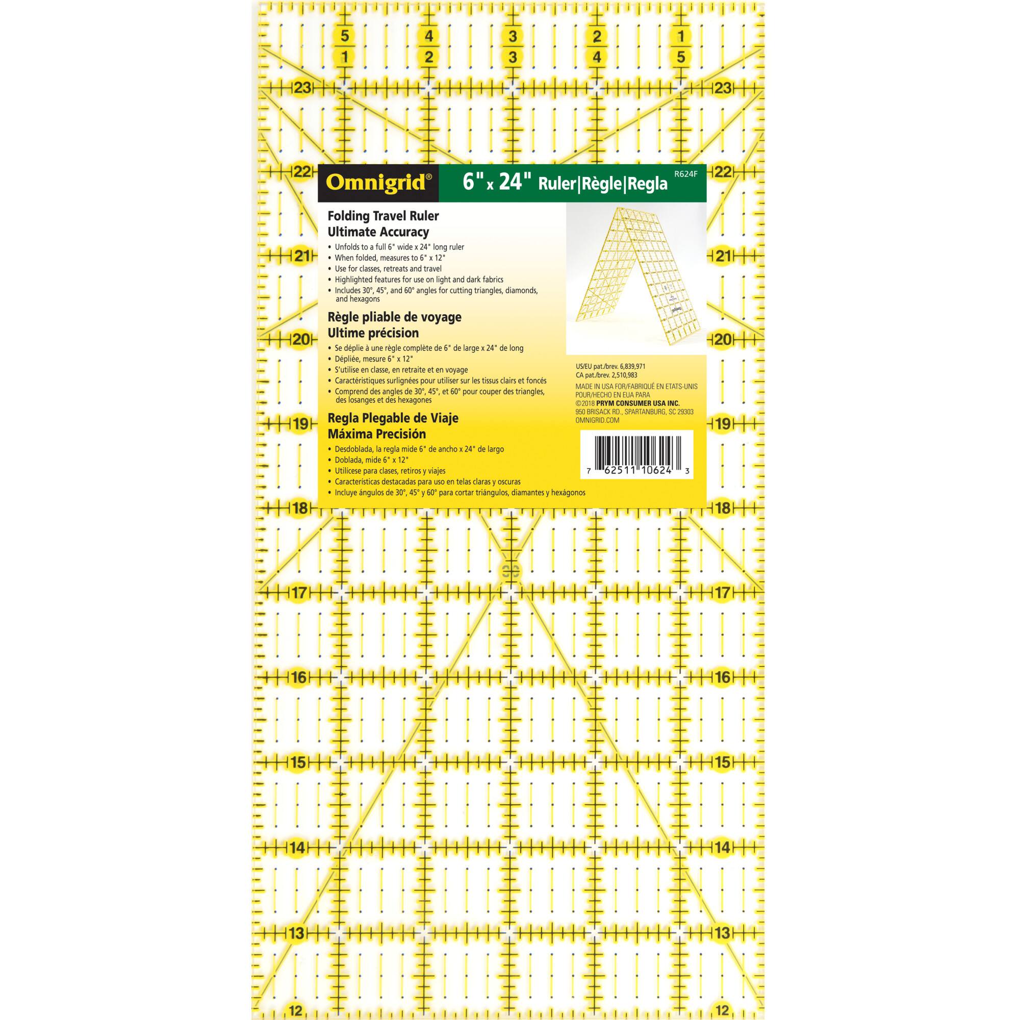 Omnigrid® Folding Rectangle Quilting Ruler, 6