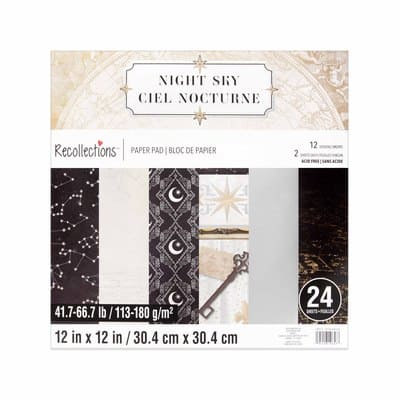REC PPR PAD 12X12 STR PRN 24SH