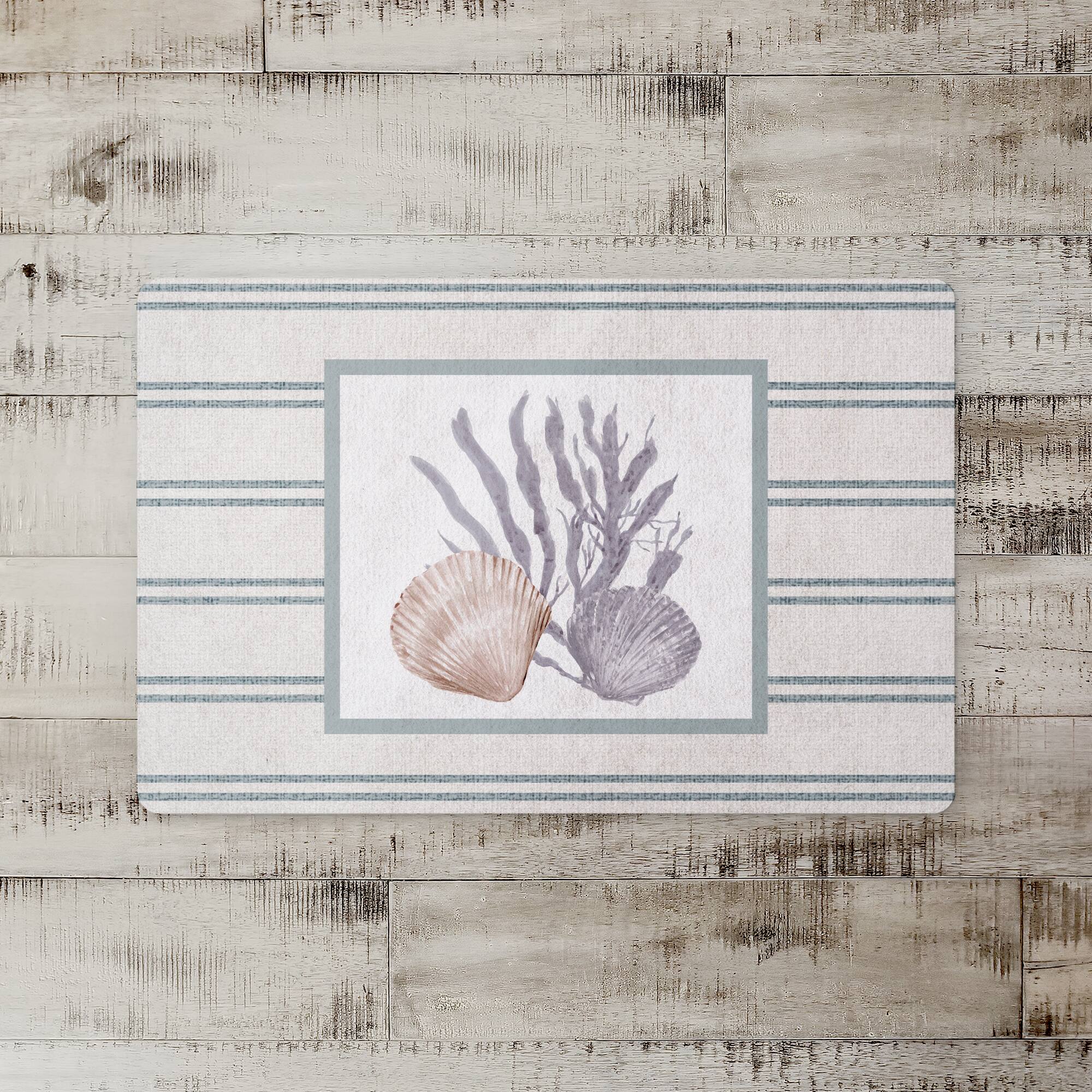 Scallop and Olive Shell 18" x 27" Floor Mat
