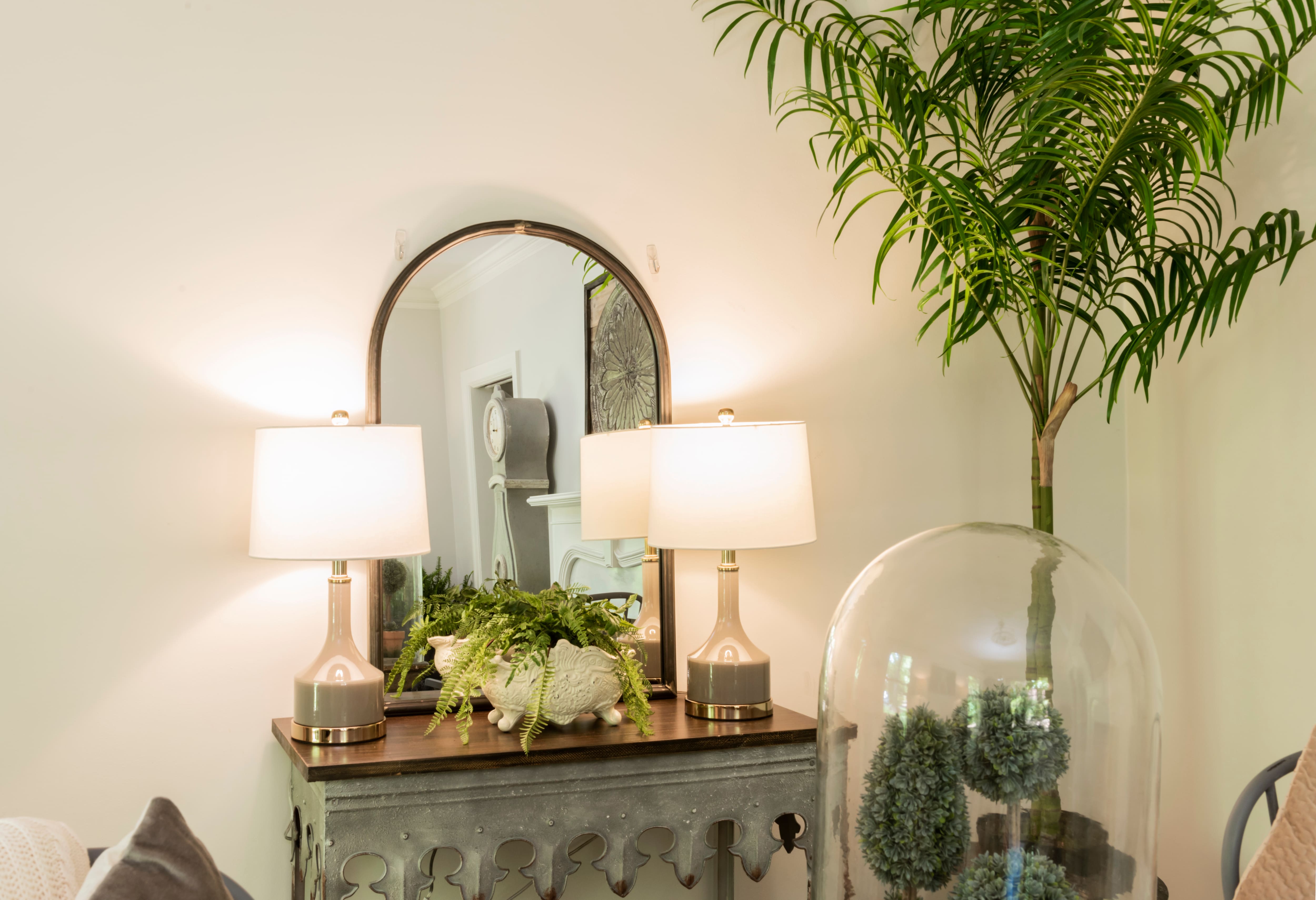 Hello Honey® 36" Rustic Farmhouse Metal Console Table with Solid Wood Top