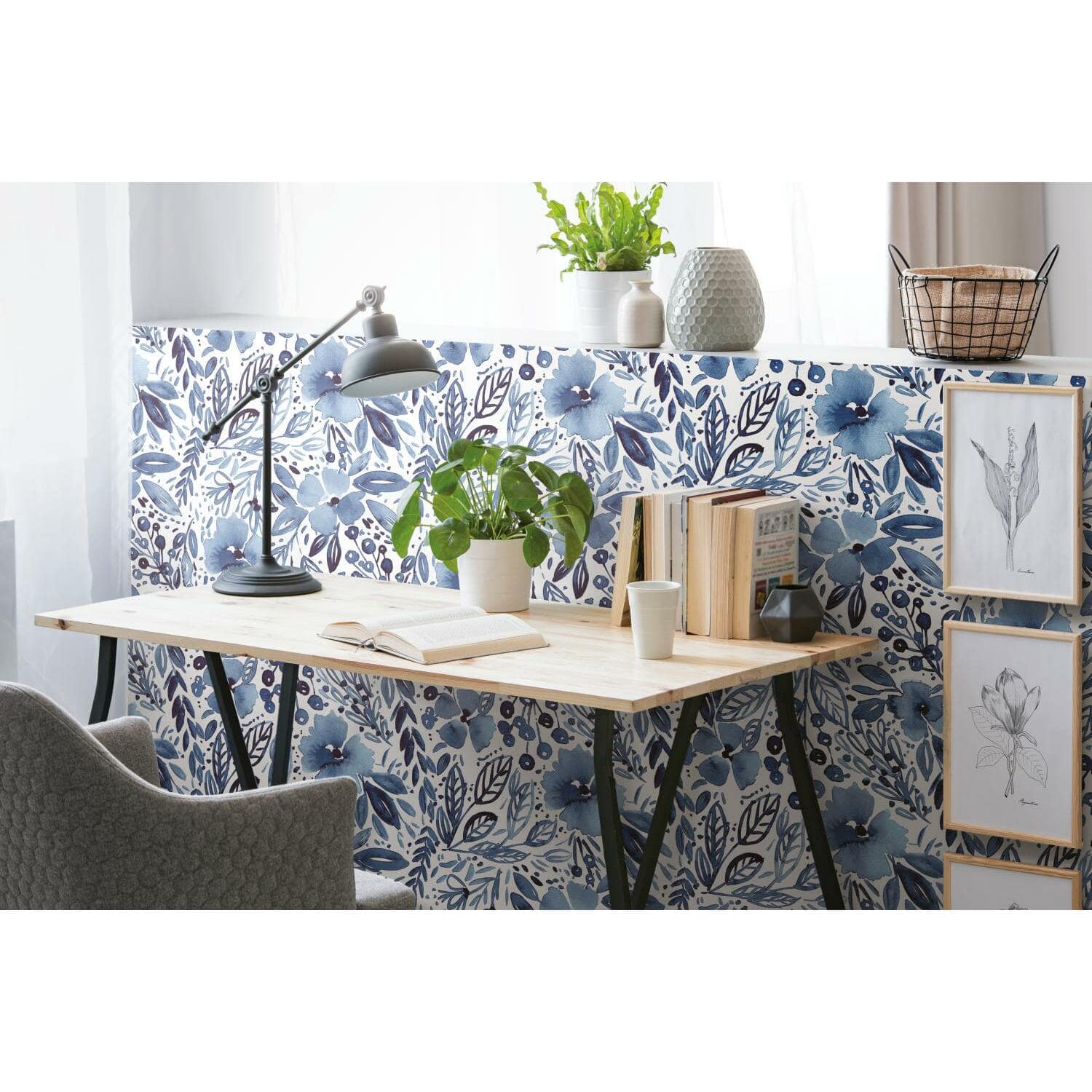 RoomMates Clara Jean April Showers Peel &#x26; Stick Wallpaper
