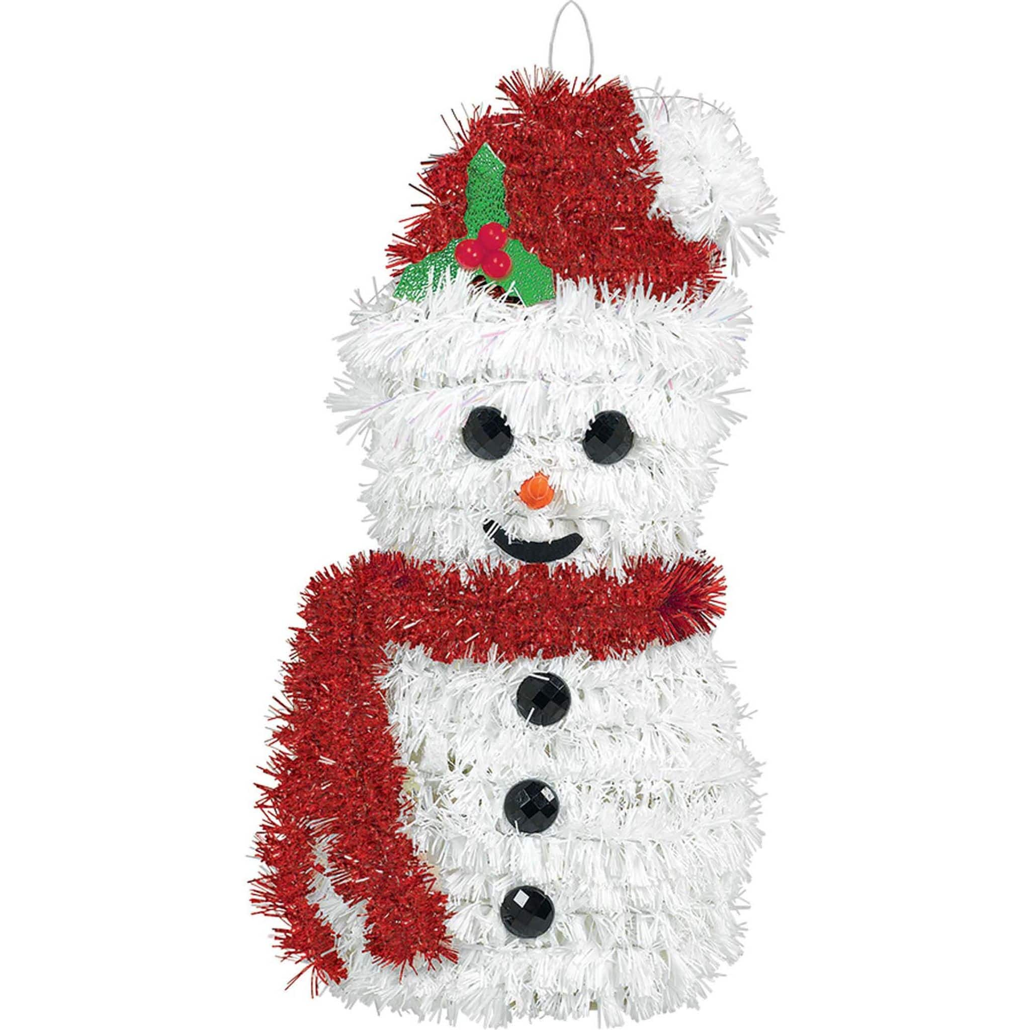 Small 3D Tinsel Christmas Snowman | Michaels