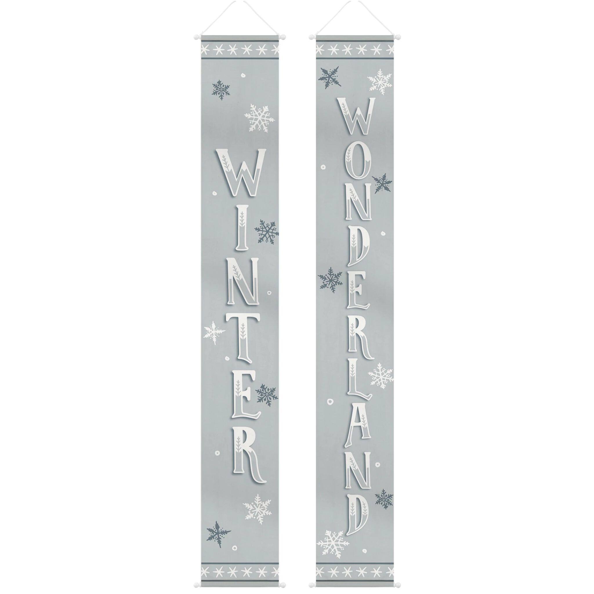 Christmas Snowy Hanging Flags Home Decorations Michaels