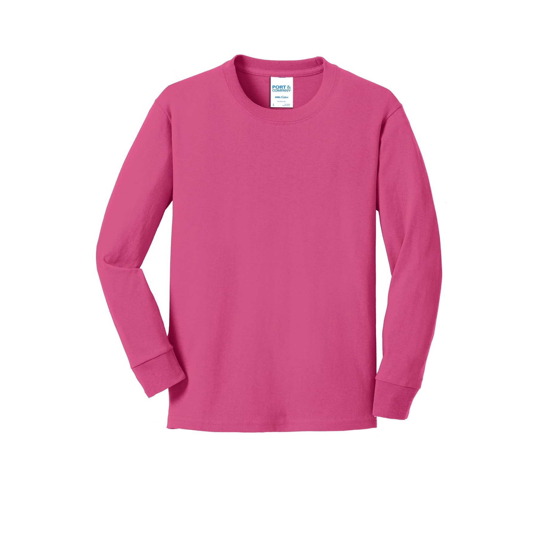 Port &#x26; Company&#xAE; Youth Long Sleeve Core Cotton T-Shirt