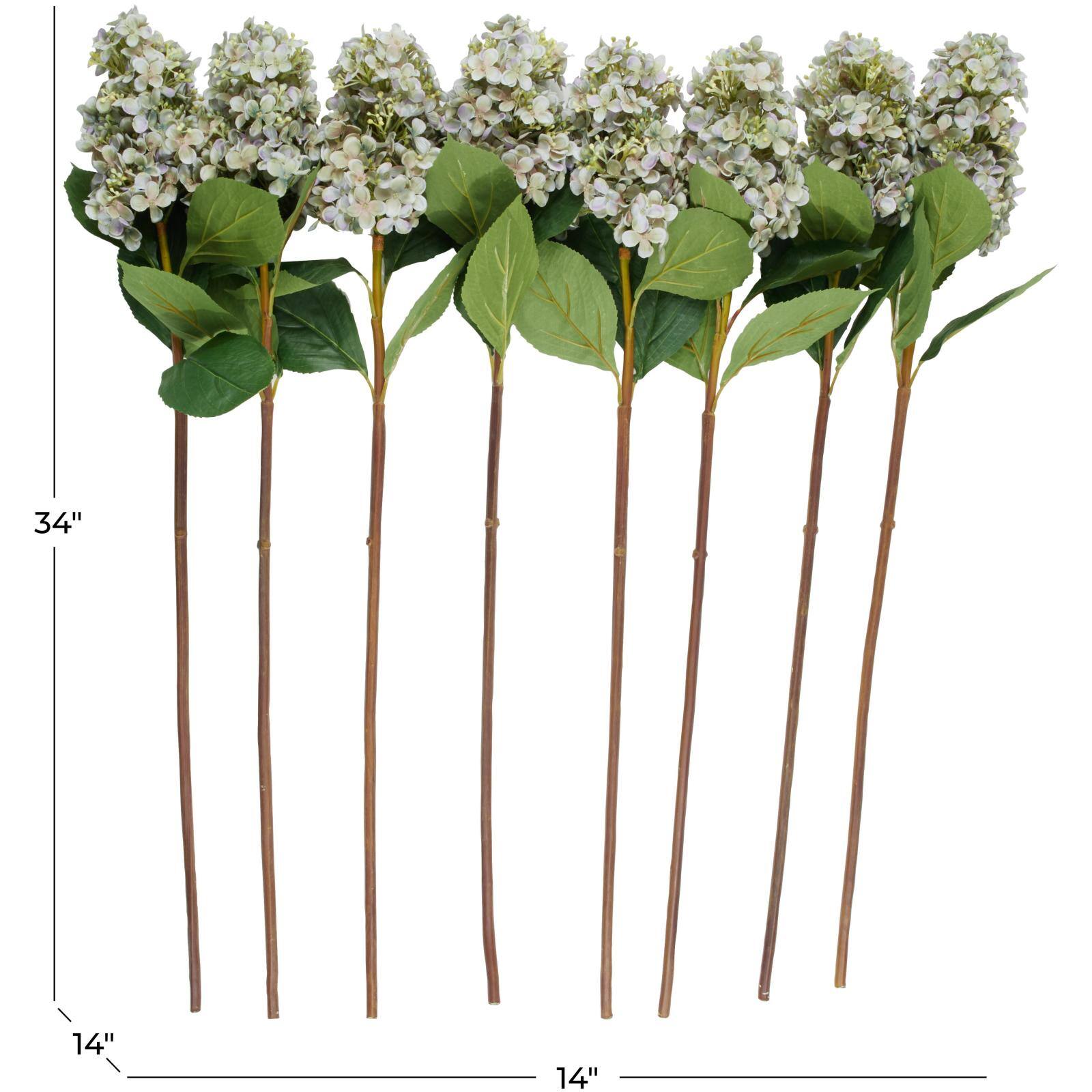 34&#x22; Blue Hydrangea Artificial Flower Stem, 8ct.