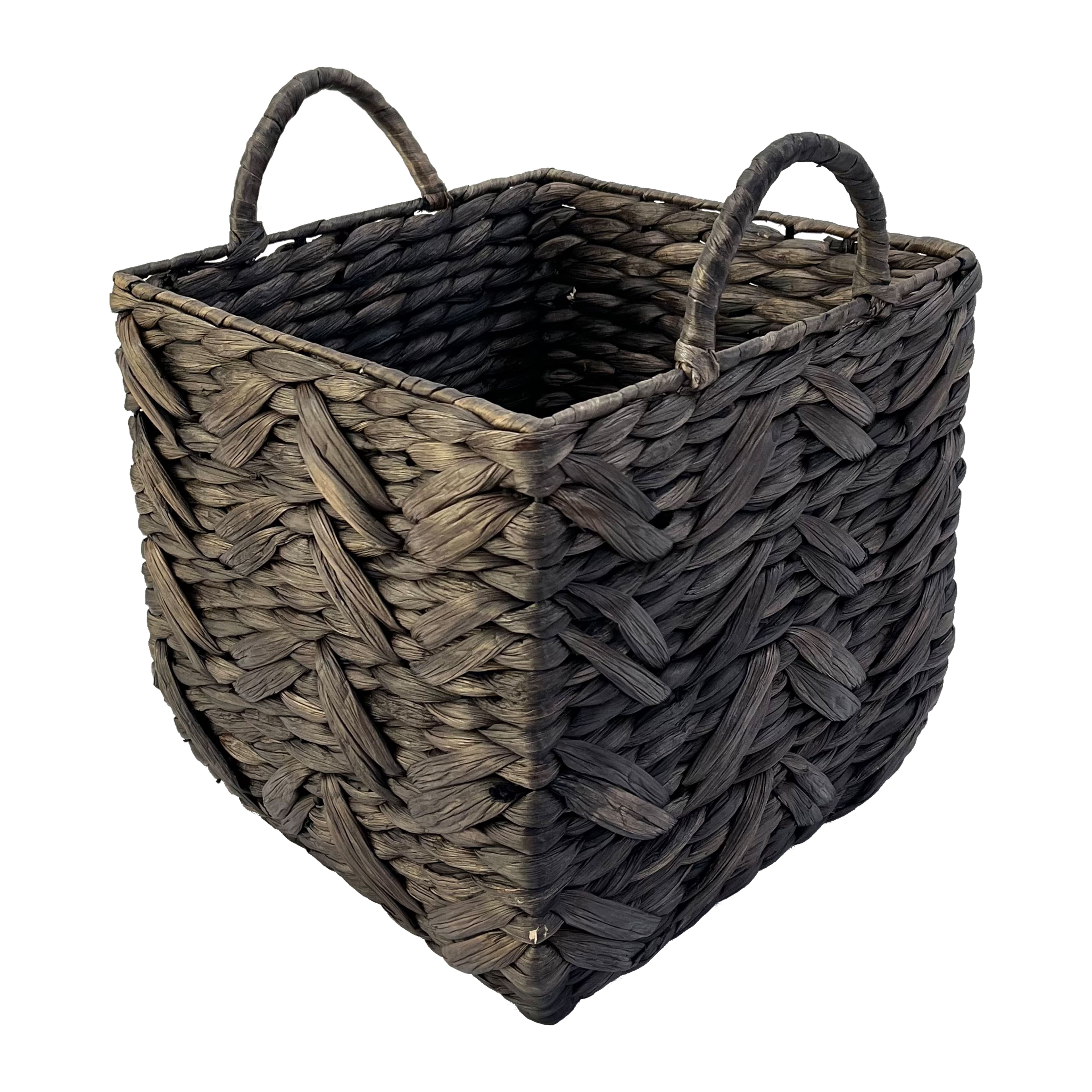 Large Dark Gray Water Hyacinth Basket by Ashland&#xAE;