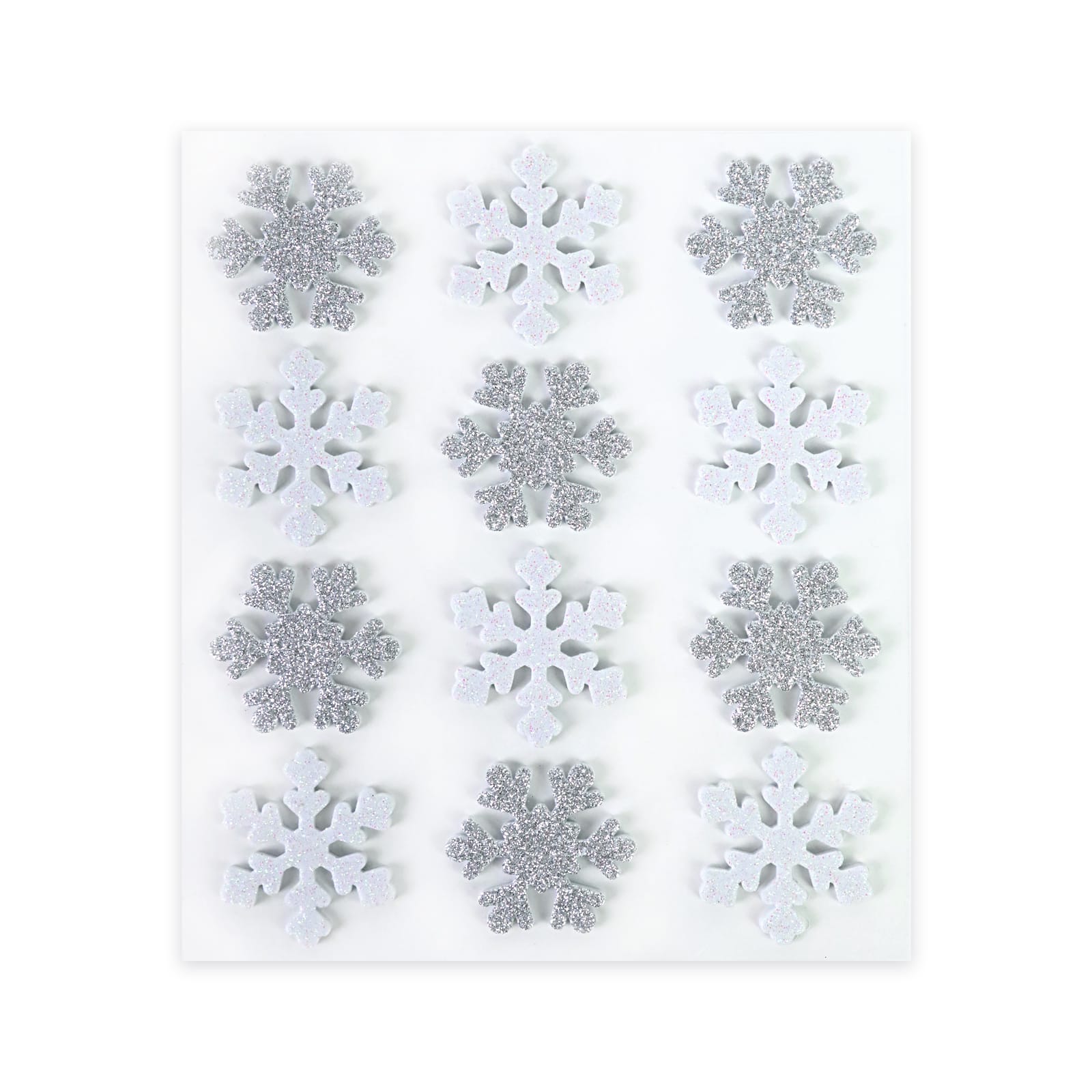  JILLSON & ROBERTS Bulk Roll Prismatic Stickers, Micro  Snowflakes (100 Repeats) : Toys & Games