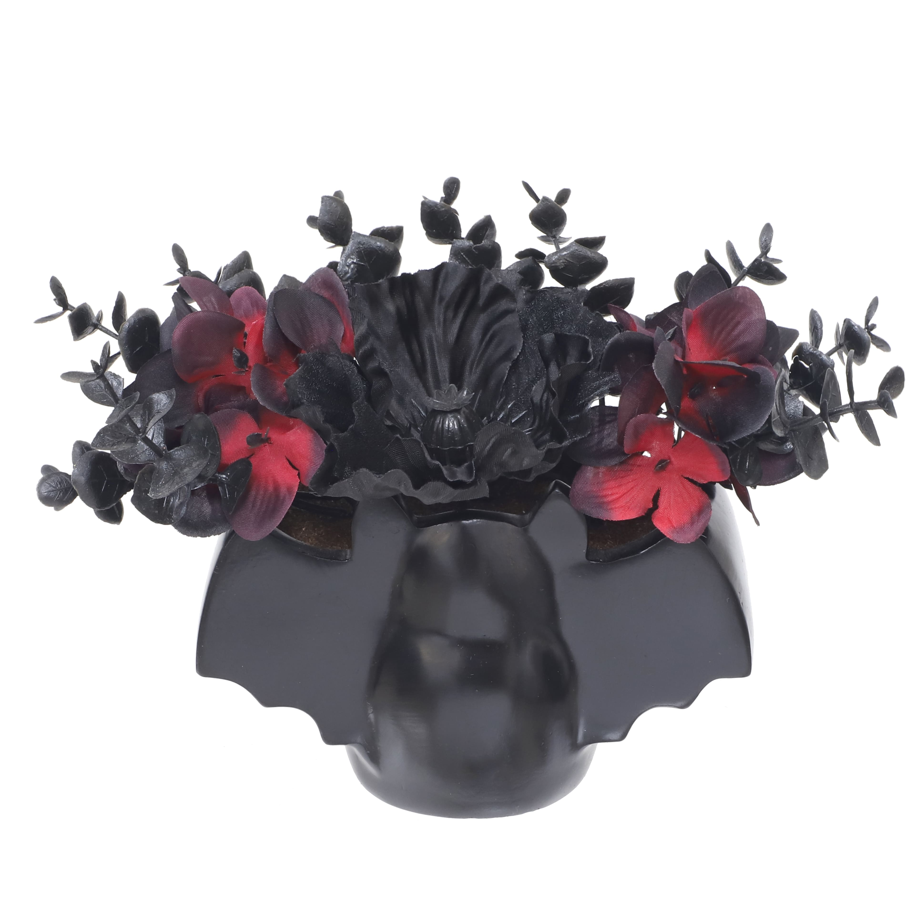 8&#x22; Potted Poppy &#x26; Hydrangea in Bat by Ashland&#xAE;